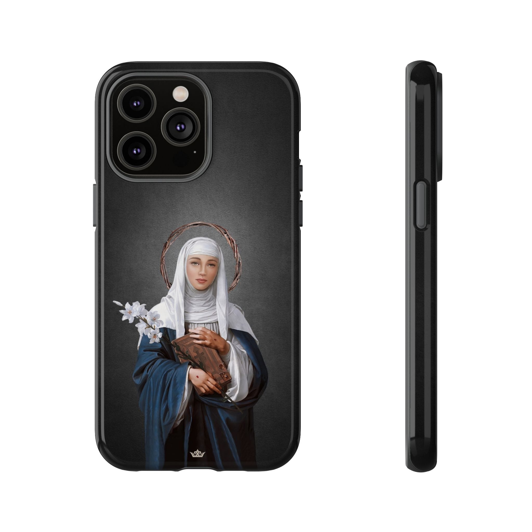 St. Catherine of Siena Hard Phone Case (Dark) Copyright VENXARA