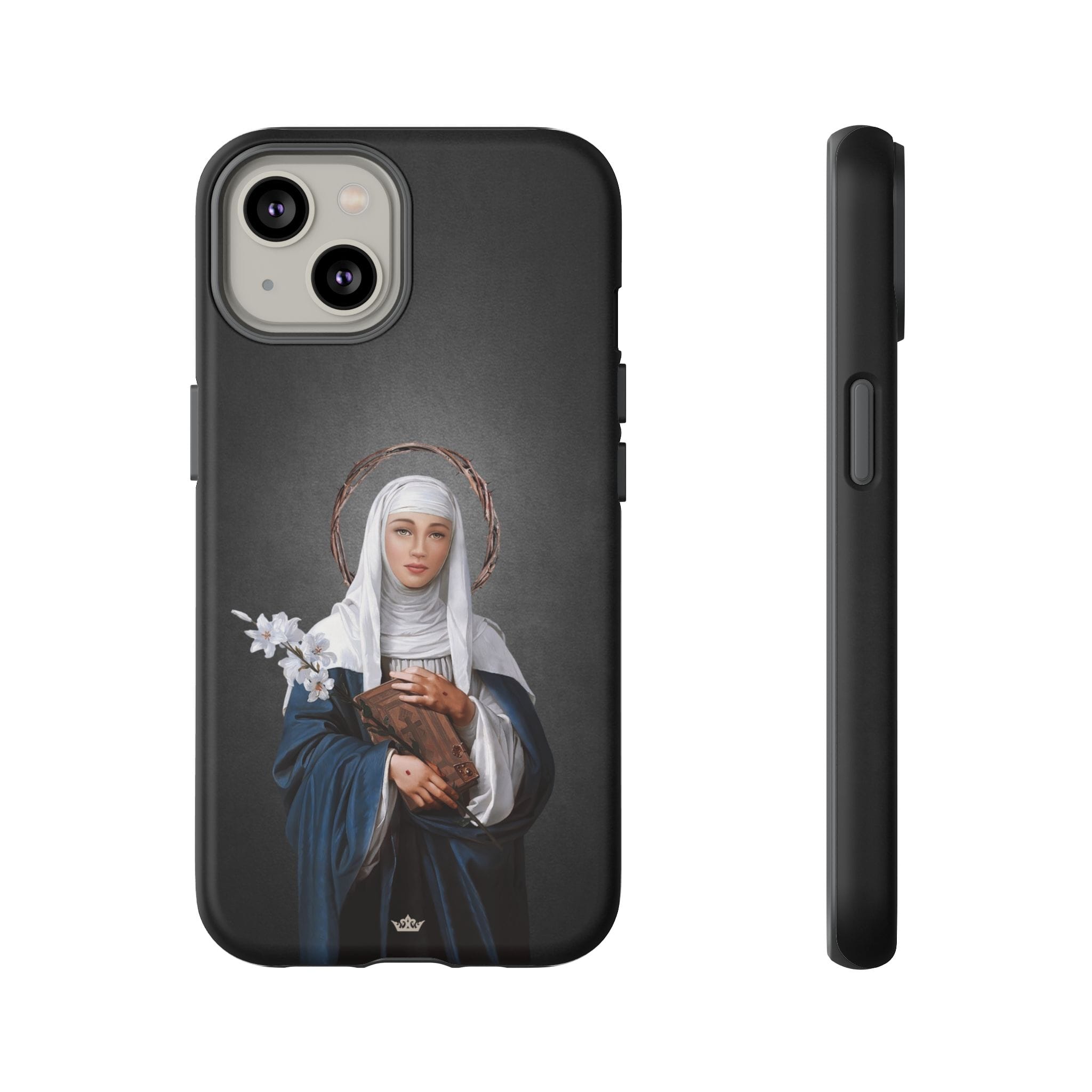 St. Catherine of Siena Hard Phone Case (Dark) Copyright VENXARA