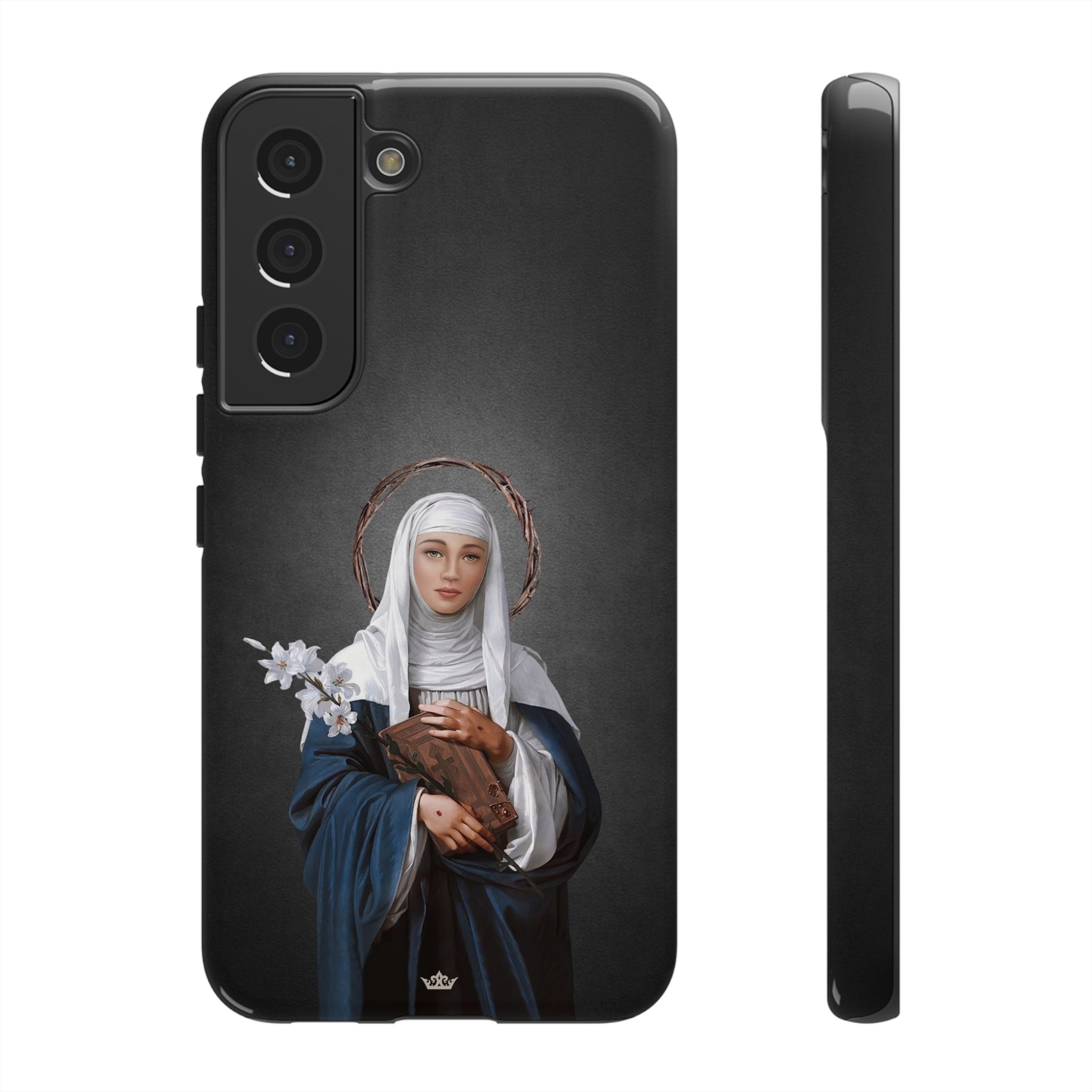 St. Catherine of Siena Hard Phone Case (Dark) Copyright VENXARA