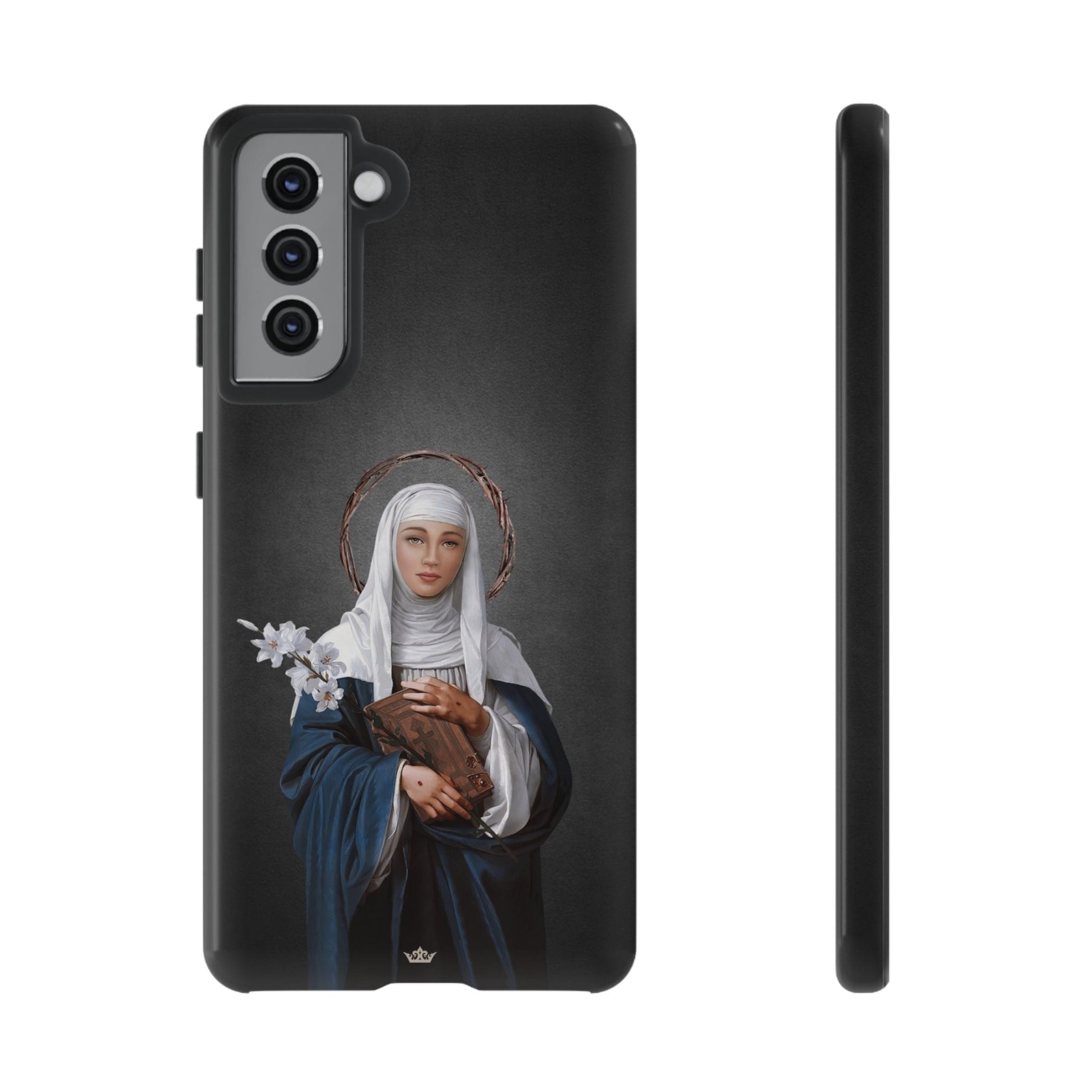 St. Catherine of Siena Hard Phone Case (Dark) Copyright VENXARA