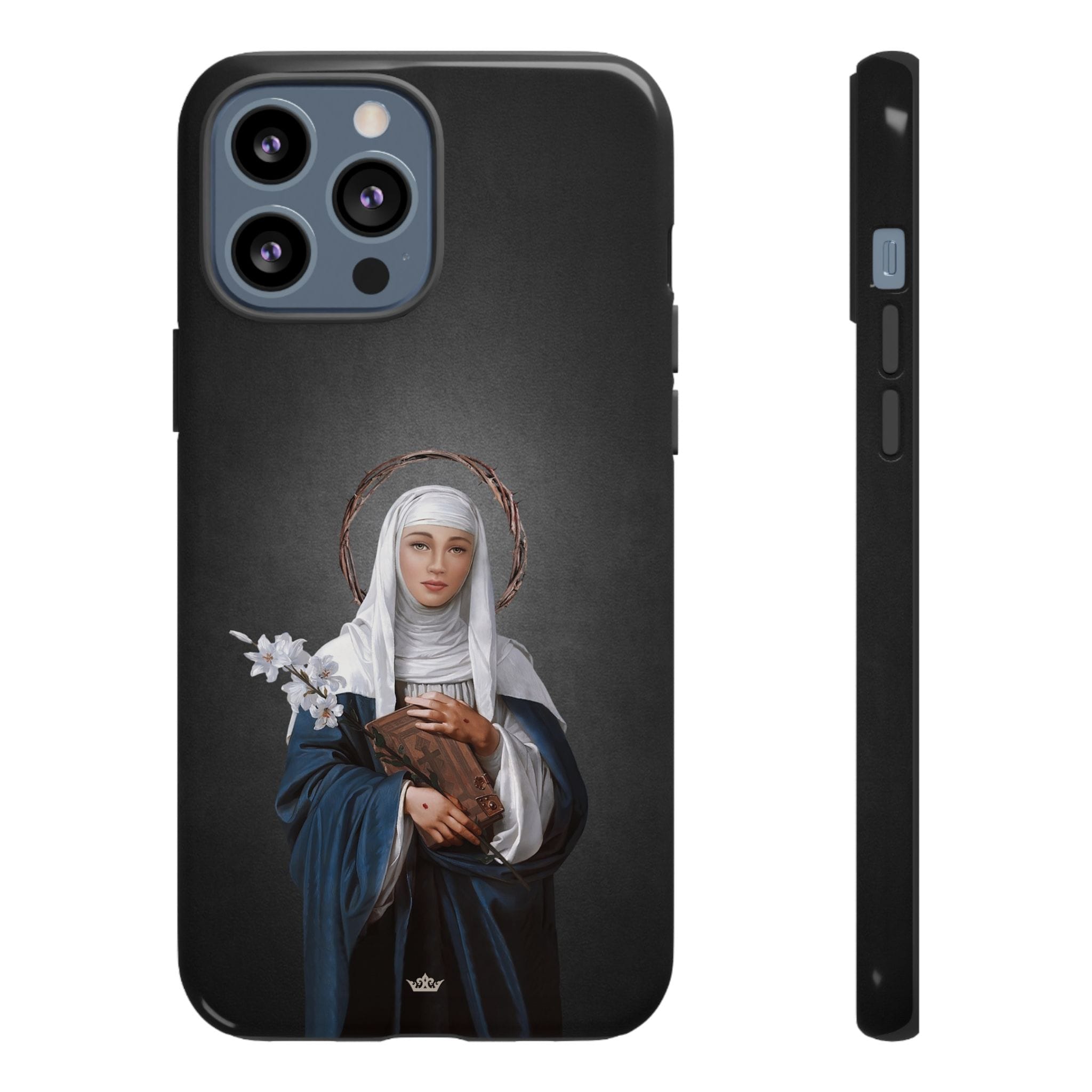 St. Catherine of Siena Hard Phone Case (Dark) Copyright VENXARA