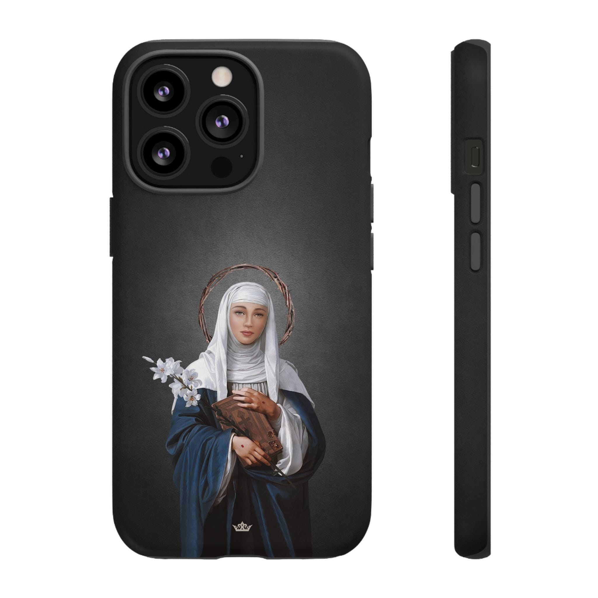 St. Catherine of Siena Hard Phone Case (Dark) Copyright VENXARA