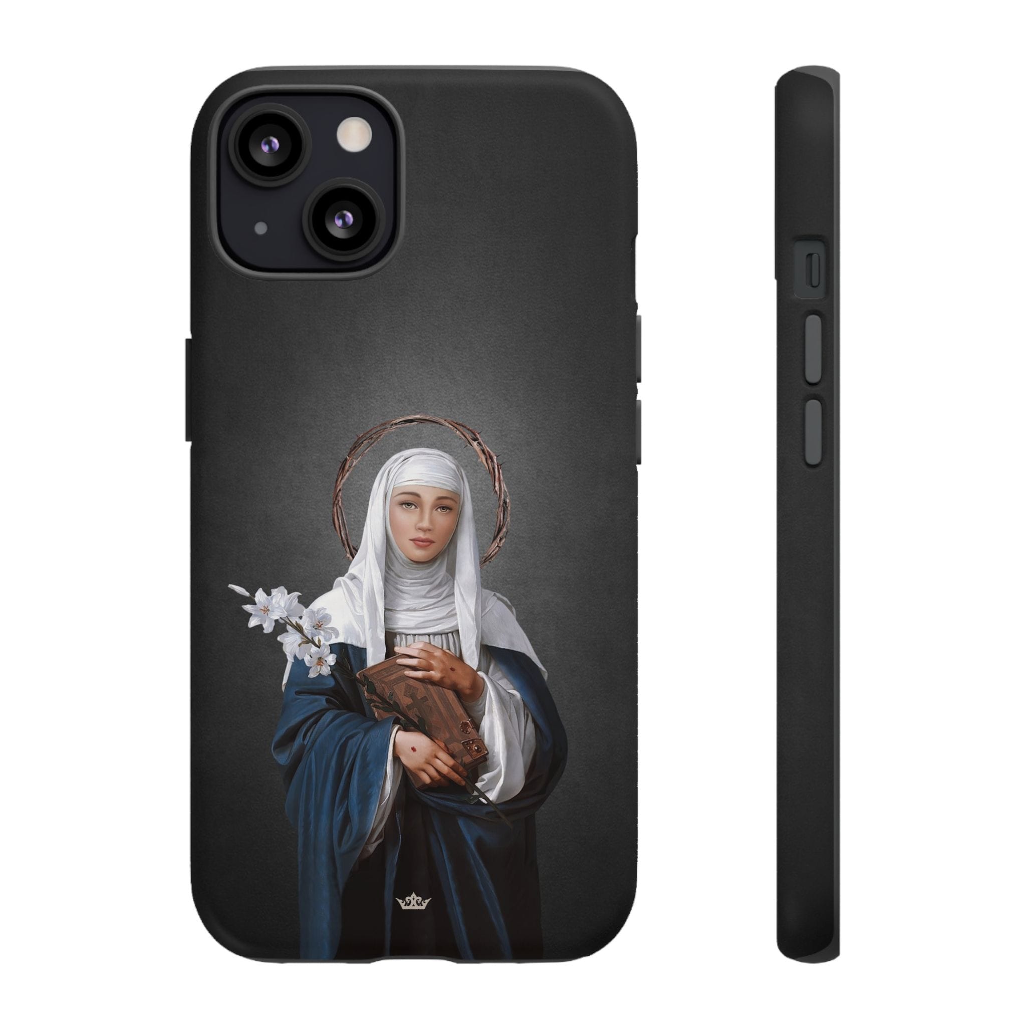 St. Catherine of Siena Hard Phone Case (Dark) Copyright VENXARA