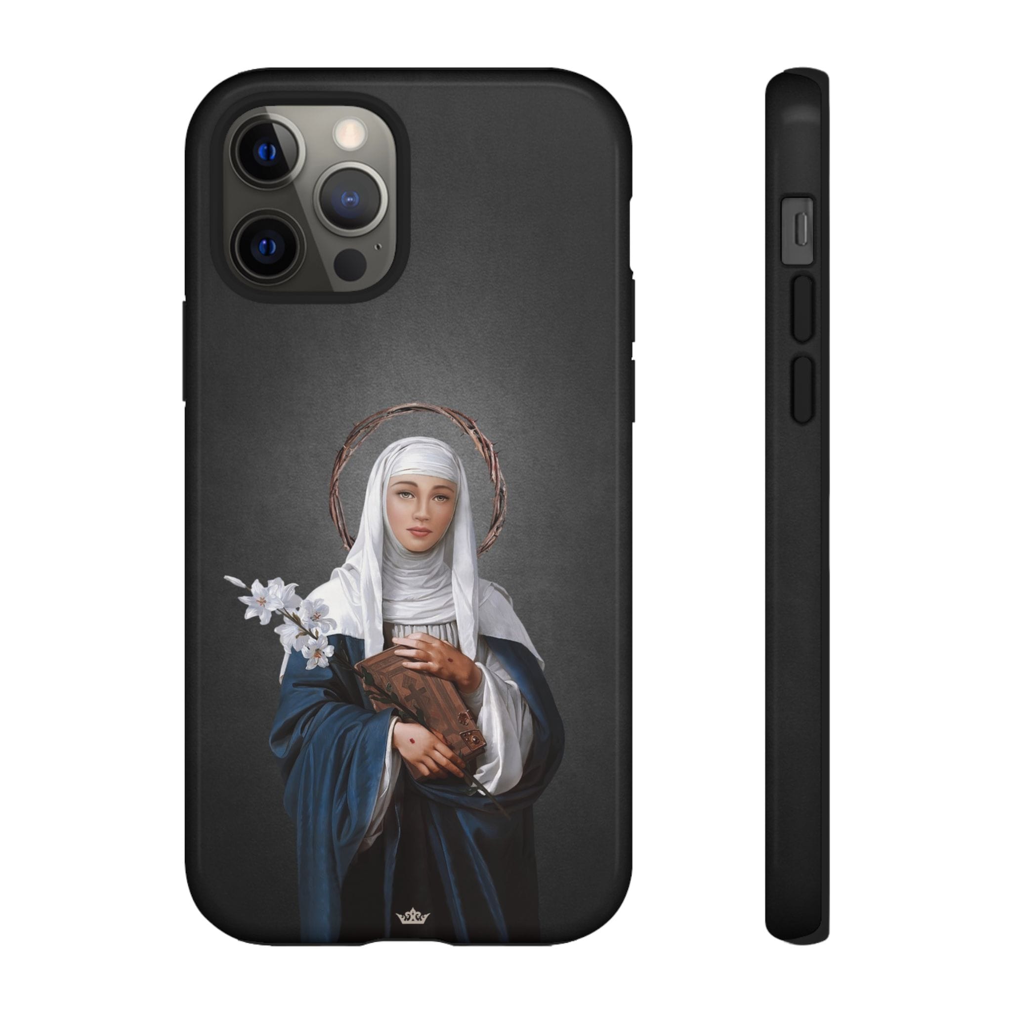 St. Catherine of Siena Hard Phone Case (Dark) Copyright VENXARA