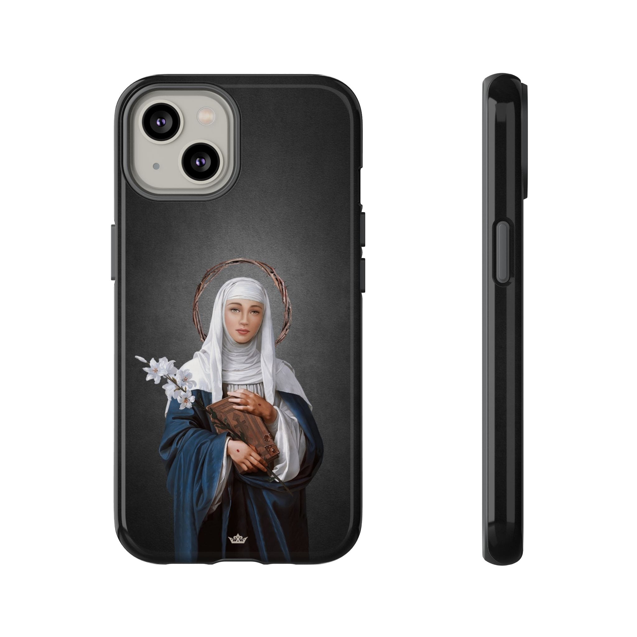 St. Catherine of Siena Hard Phone Case (Dark) Copyright VENXARA