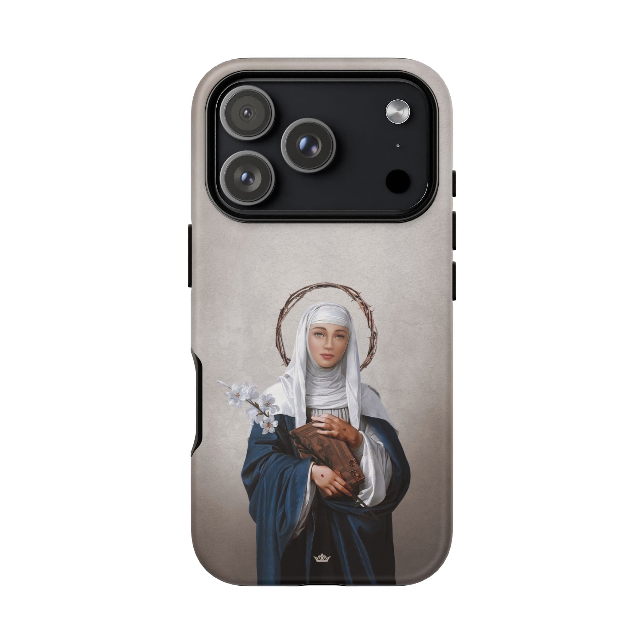 St. Catherine of Siena Hard Phone Case (Light) Copyright VENXARA