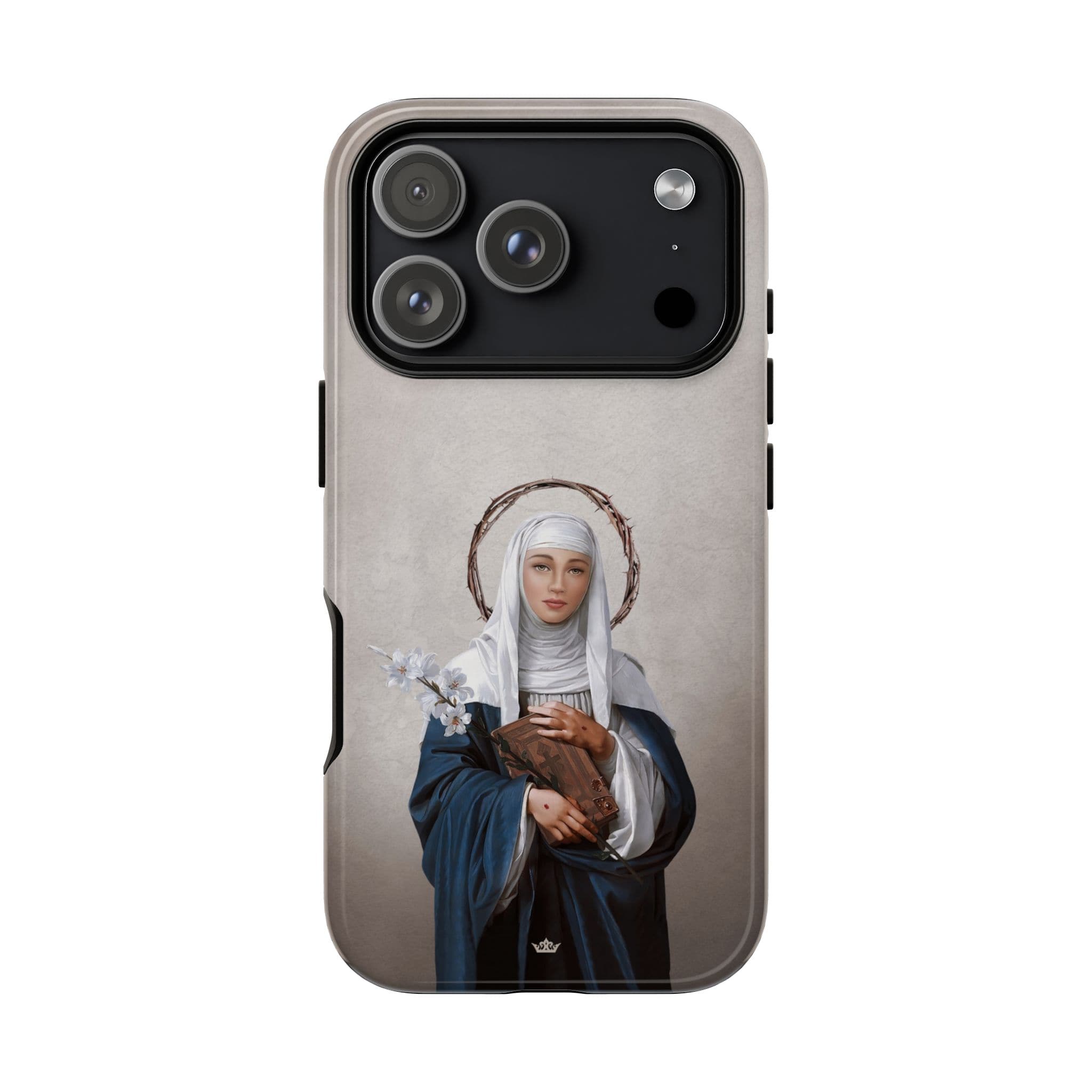 St. Catherine of Siena Hard Phone Case (Light) Copyright VENXARA