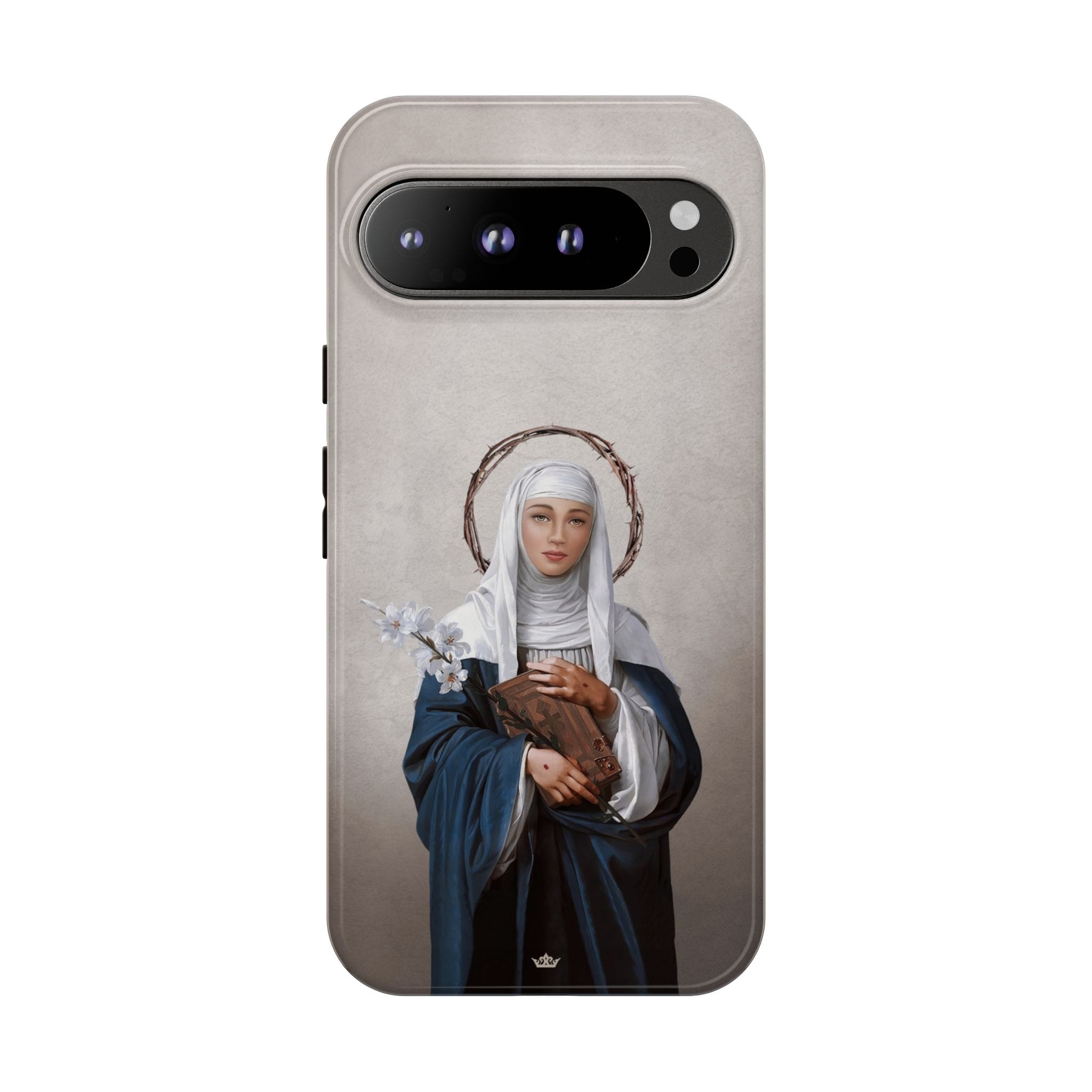 St. Catherine of Siena Hard Phone Case (Light) Copyright VENXARA