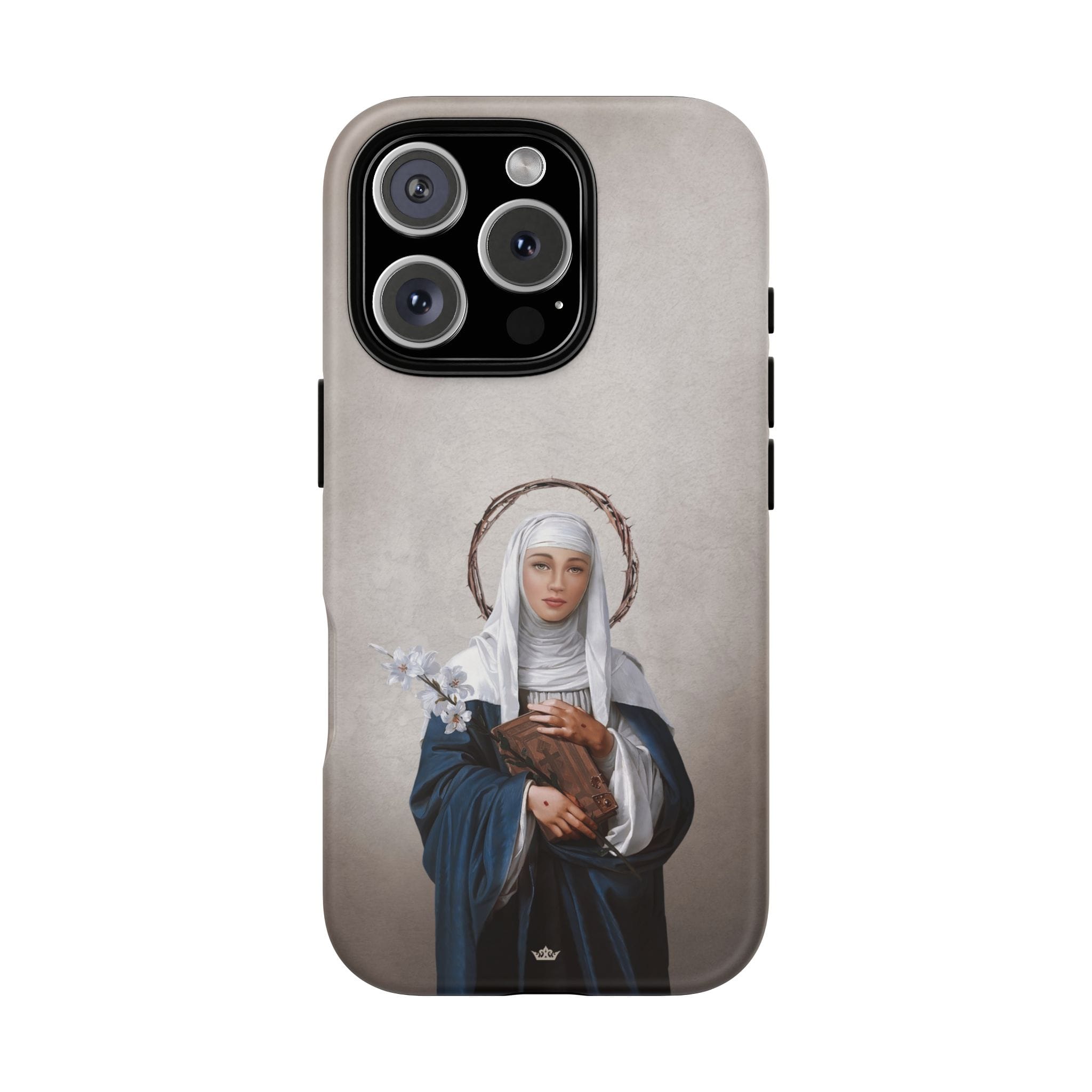 St. Catherine of Siena Hard Phone Case (Light) Copyright VENXARA