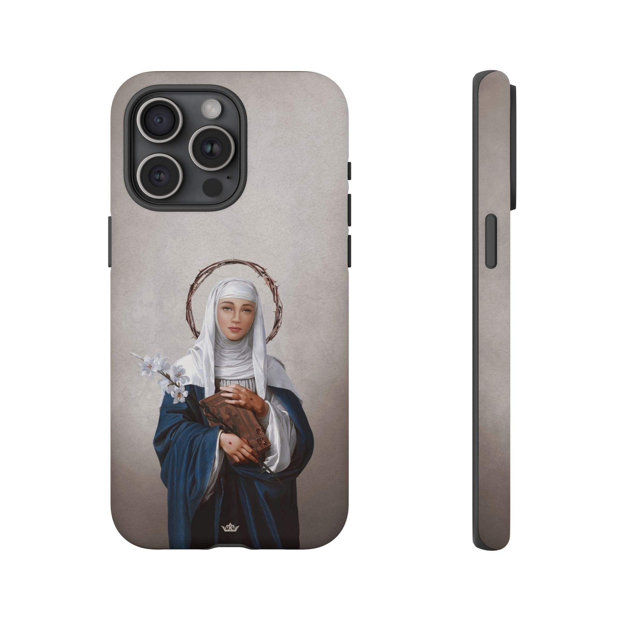 St. Catherine of Siena Hard Phone Case (Light) Copyright VENXARA