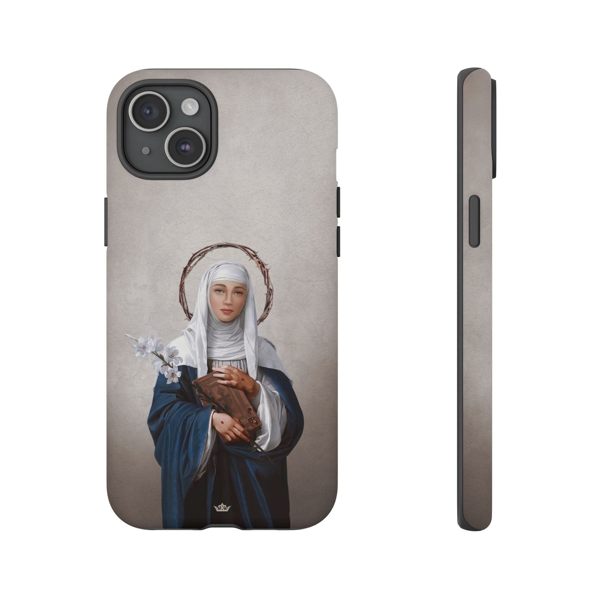 St. Catherine of Siena Hard Phone Case (Light) Copyright VENXARA