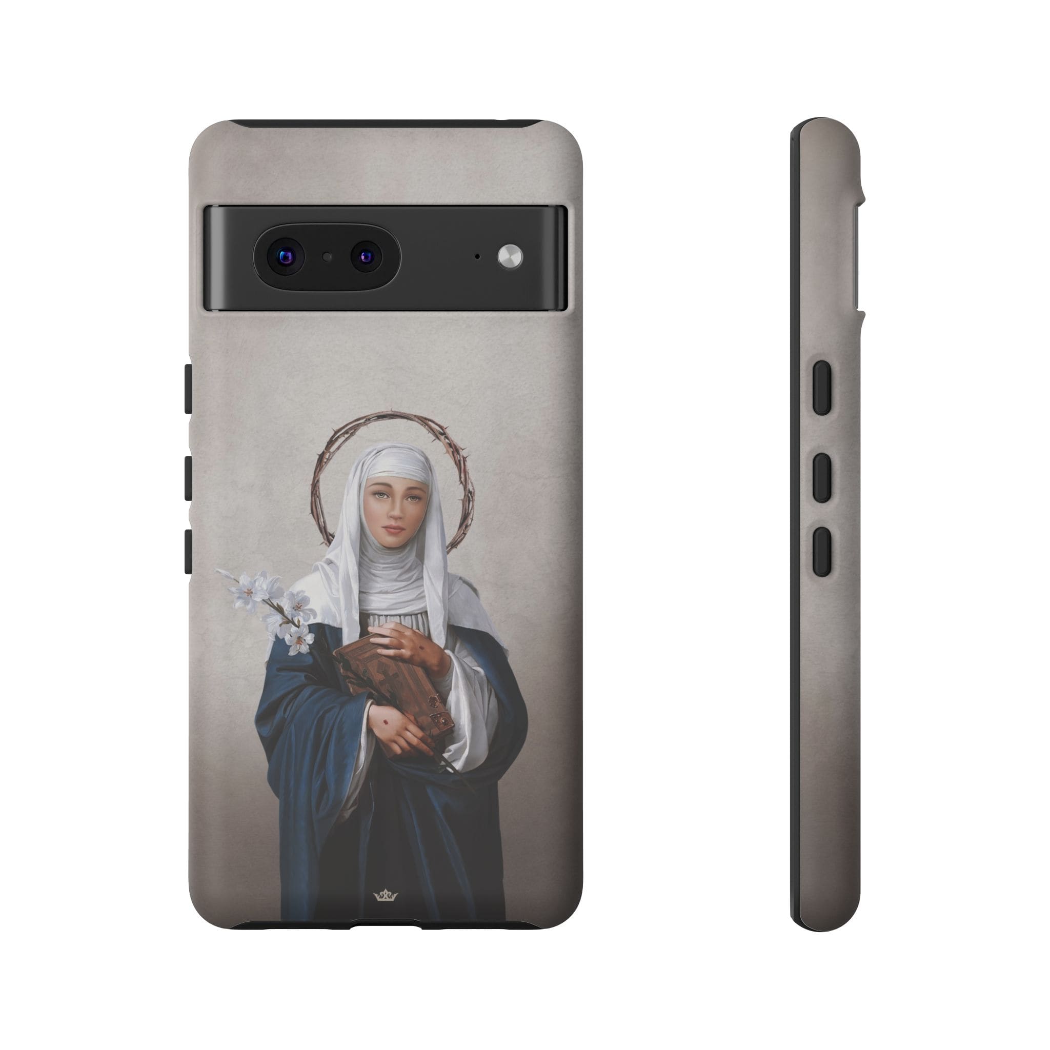 St. Catherine of Siena Hard Phone Case (Light) Copyright VENXARA
