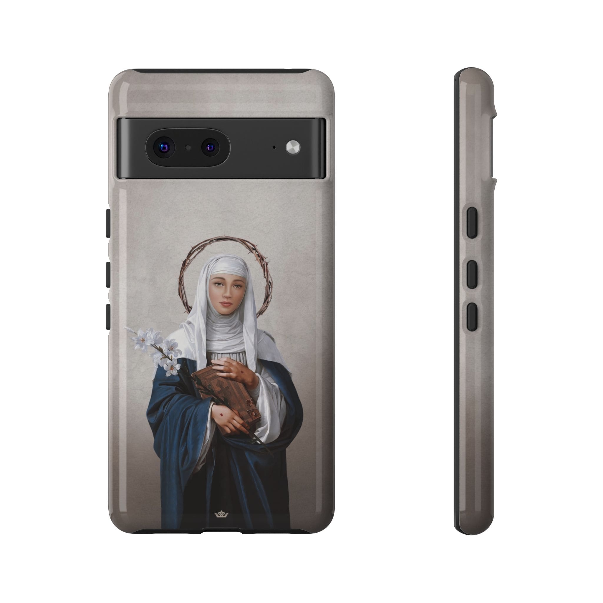 St. Catherine of Siena Hard Phone Case (Light) Copyright VENXARA