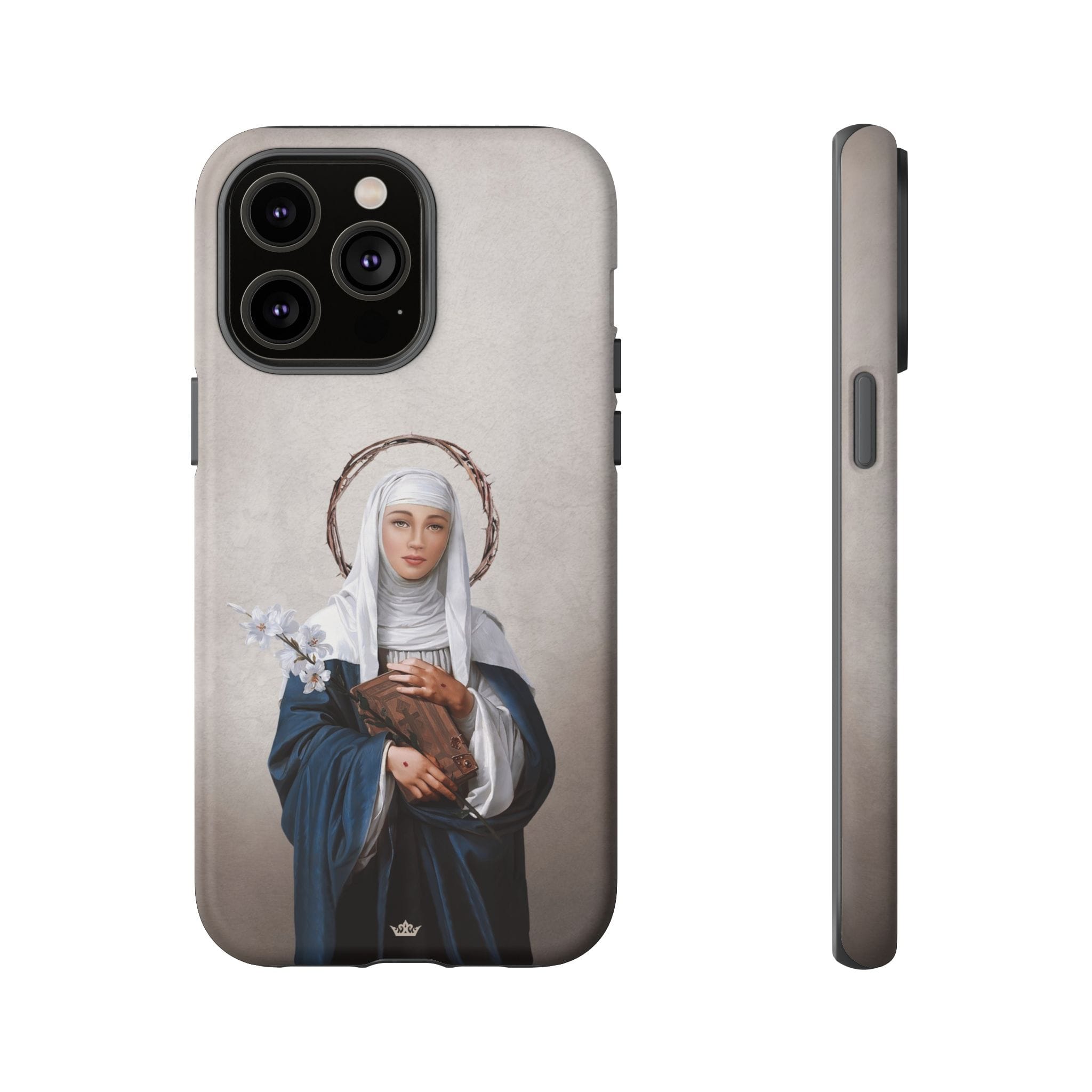 St. Catherine of Siena Hard Phone Case (Light) Copyright VENXARA