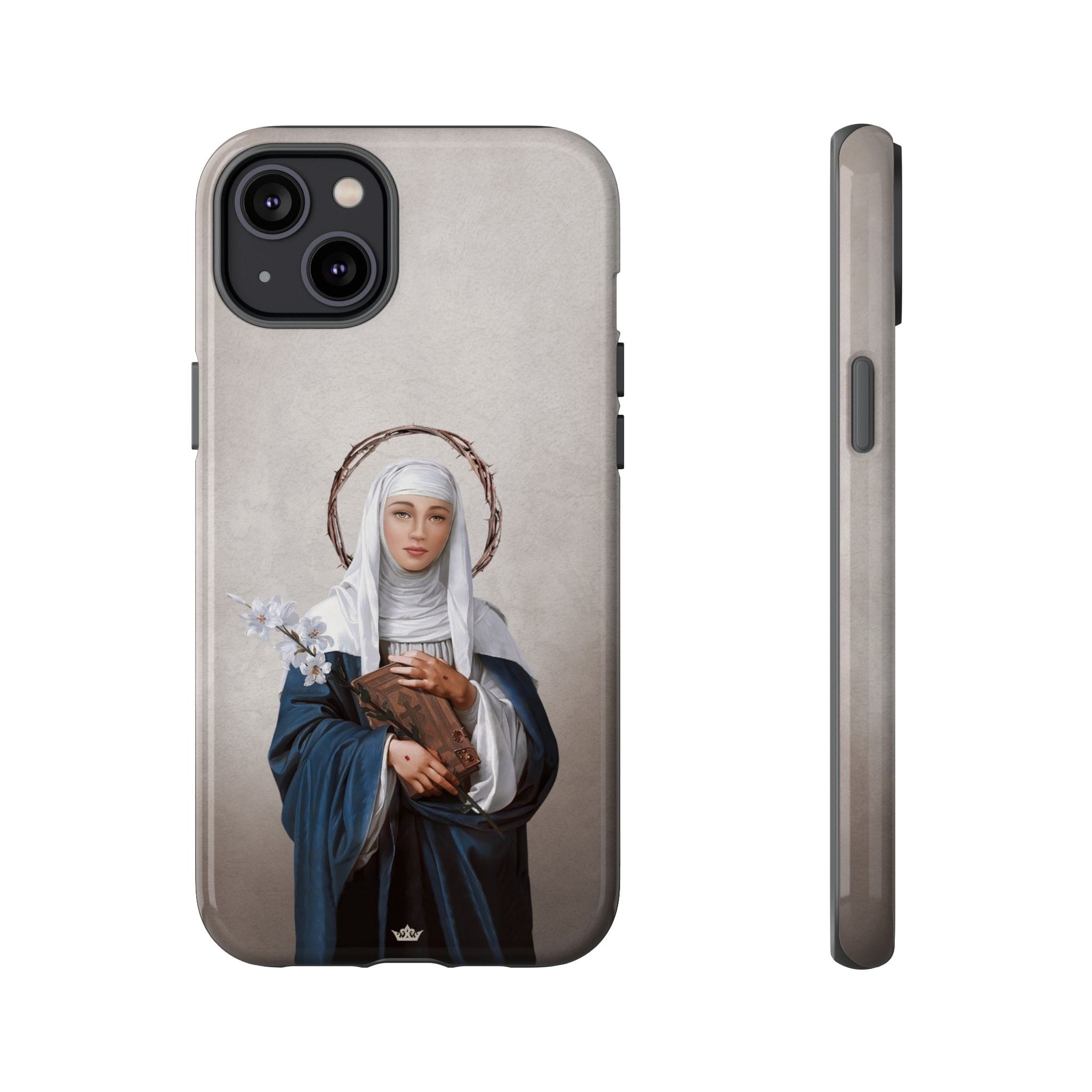 St. Catherine of Siena Hard Phone Case (Light) Copyright VENXARA