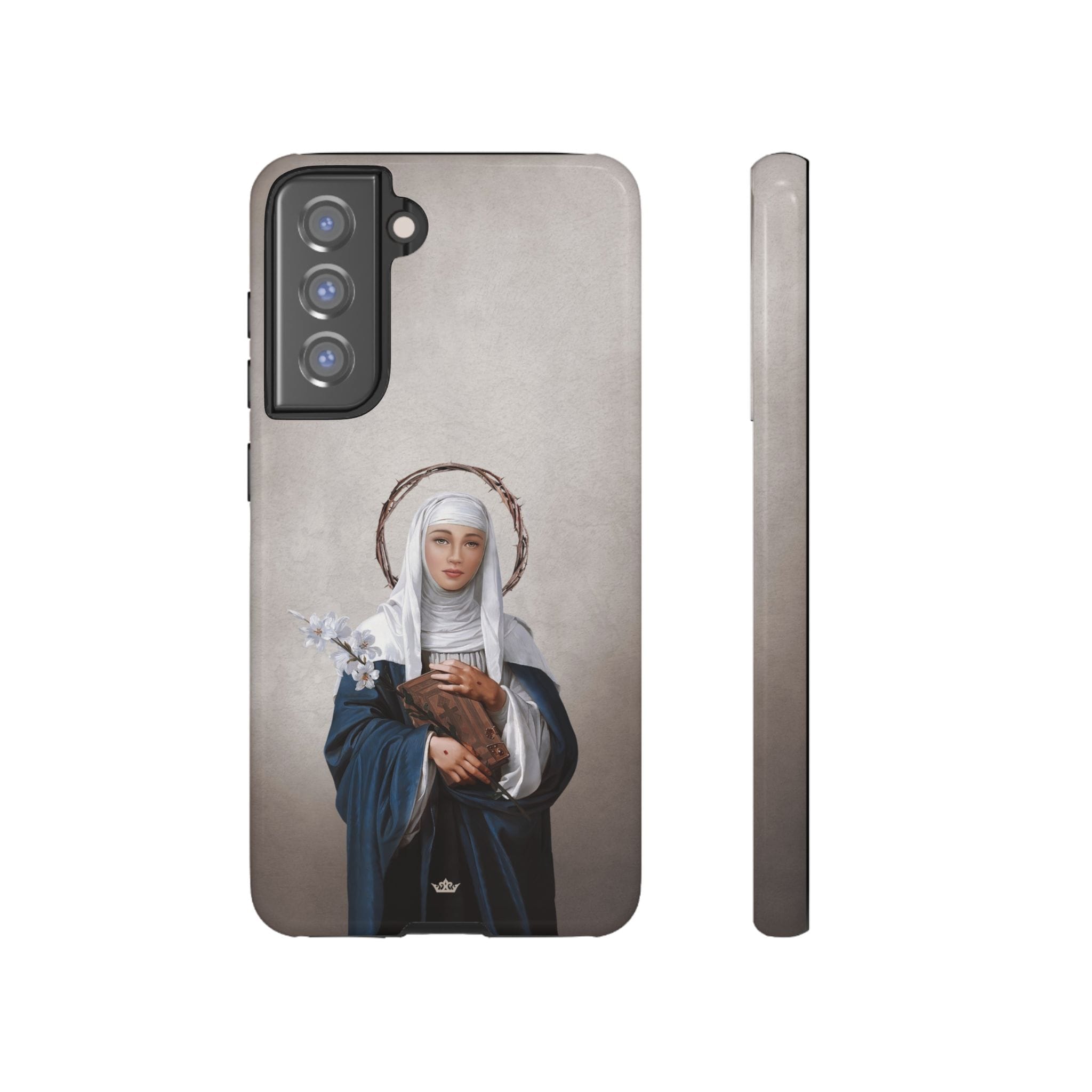 St. Catherine of Siena Hard Phone Case (Light) Copyright VENXARA