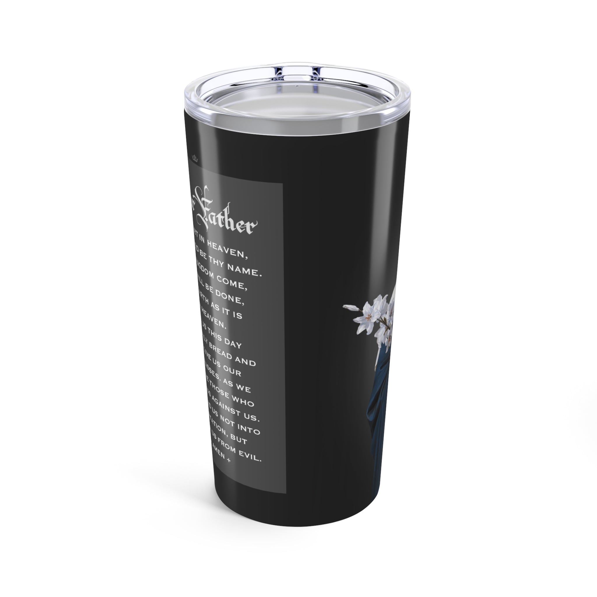 St. Catherine of Siena Lord's Prayer Tumbler (Ash 20 oz) - VENXARA®