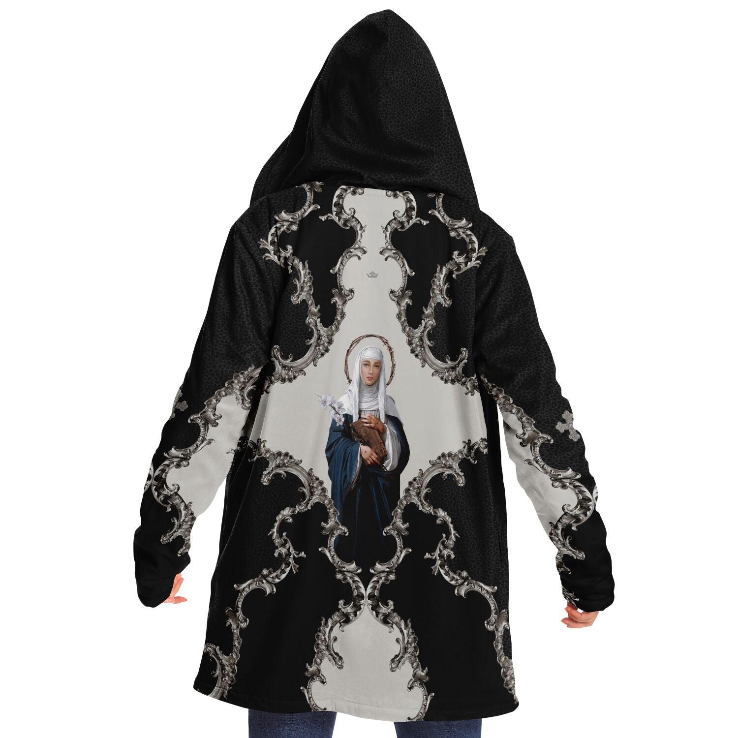St. Catherine of Siena Microfleece Cloak (Baroque Leopard) - VENXARA®