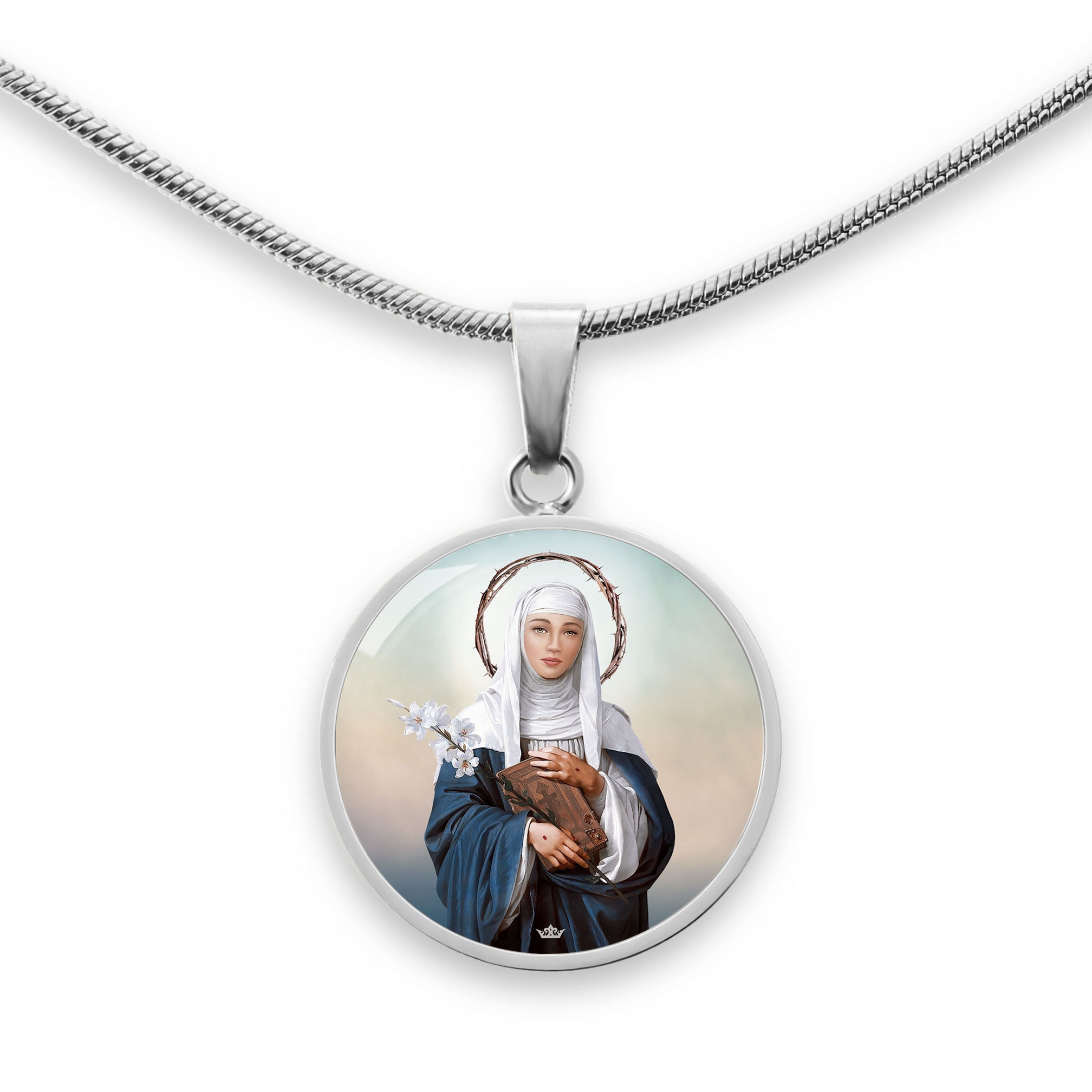 St. Catherine of Siena Pendant Necklace Copyright VENXARA