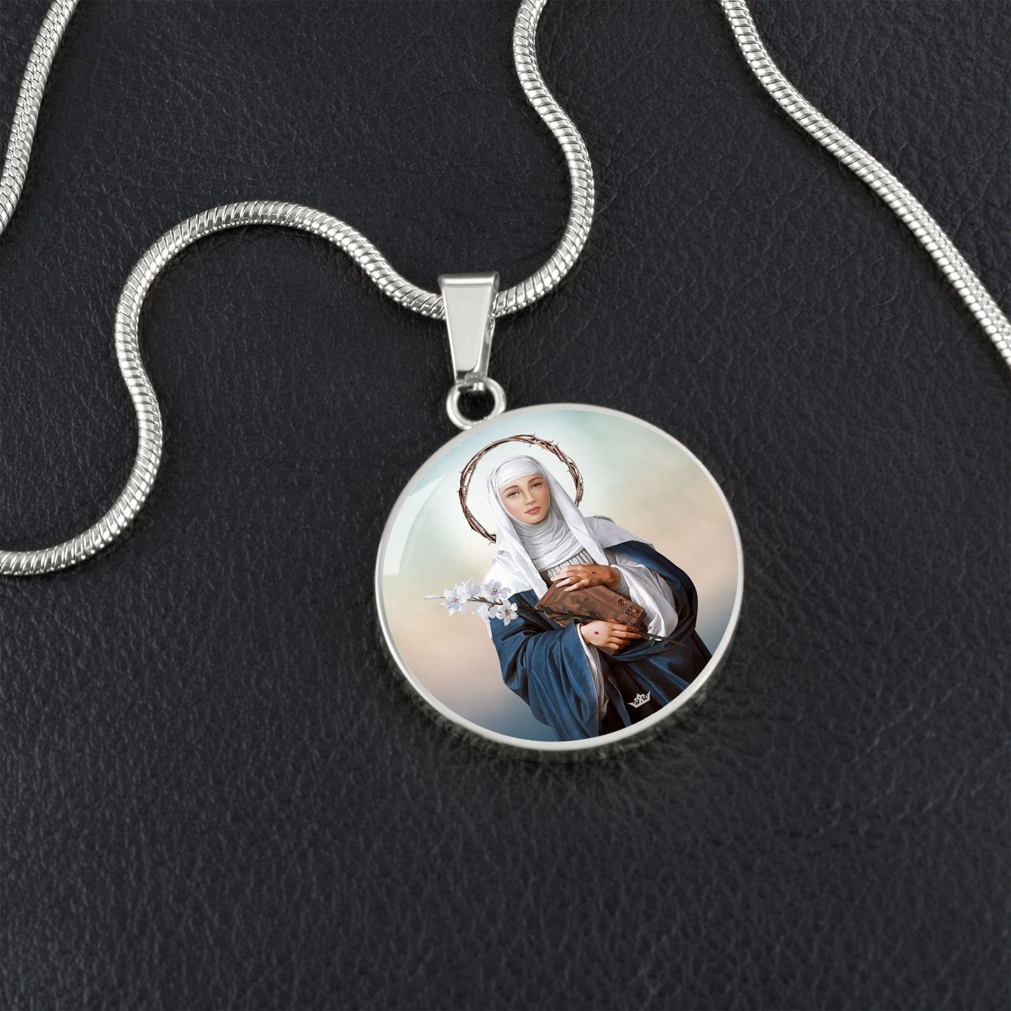 St. Catherine of Siena Pendant Necklace Copyright VENXARA