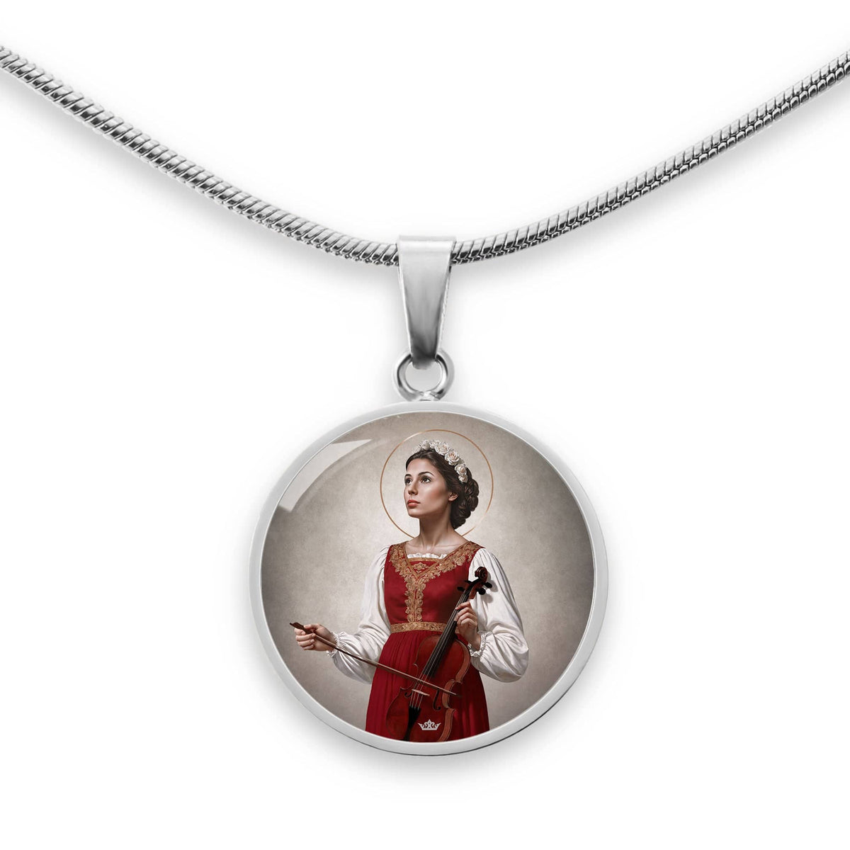 St. Cecilia Pendant Necklace Copyright VENXARA