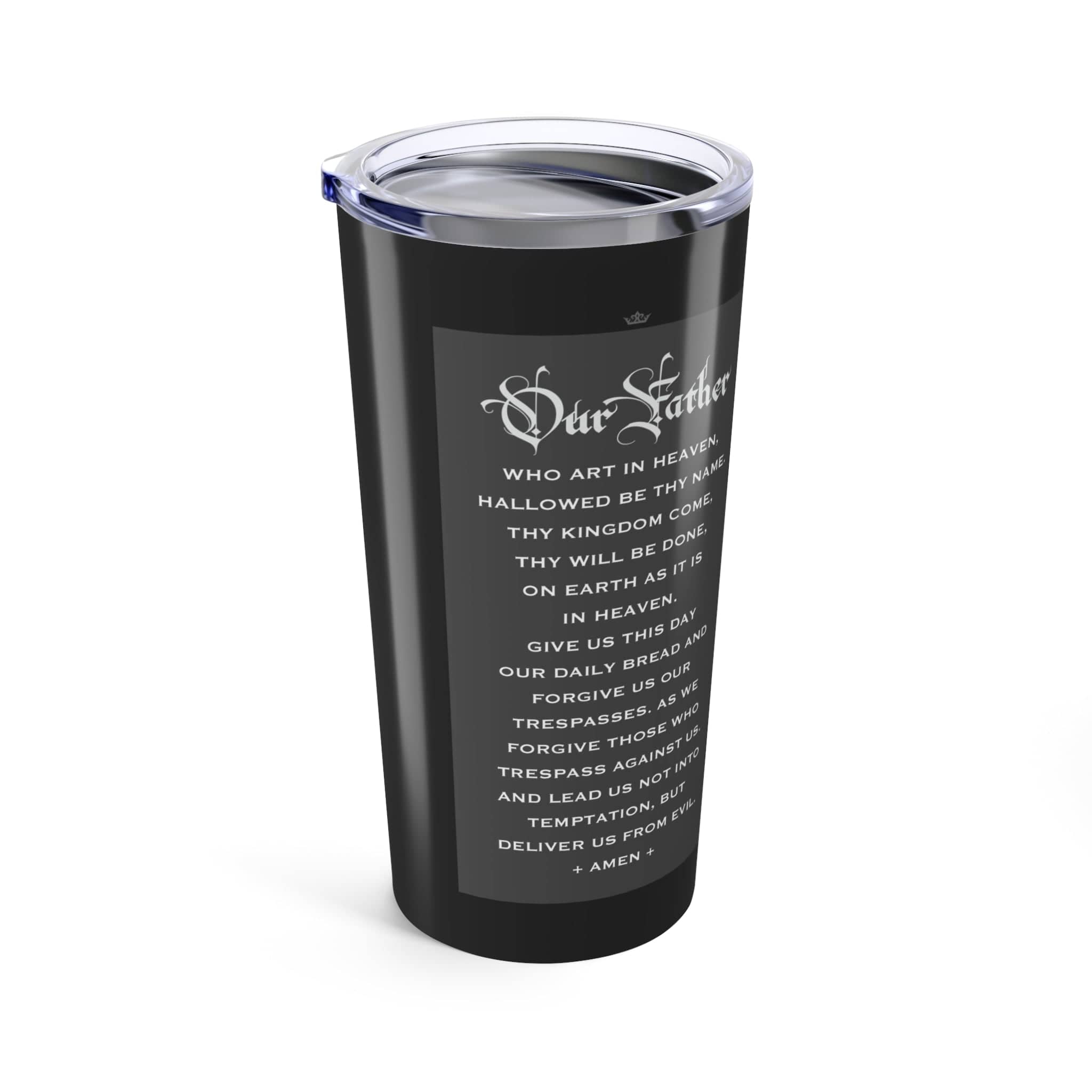 St. Charbel Lord's Prayer Tumbler (Ash 20 oz) Copyright VENXARA
