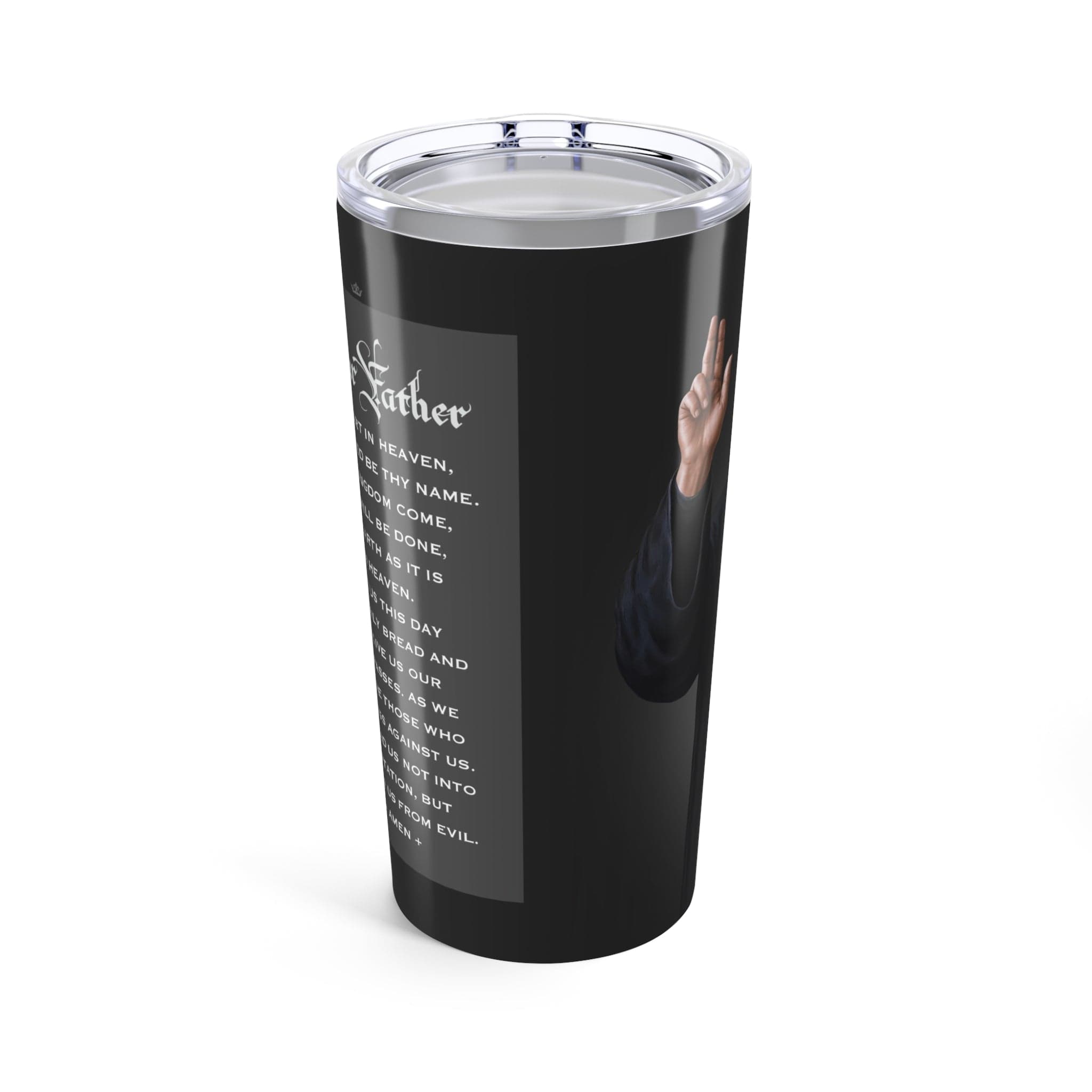 St. Charbel Lord's Prayer Tumbler (Ash 20 oz) Copyright VENXARA
