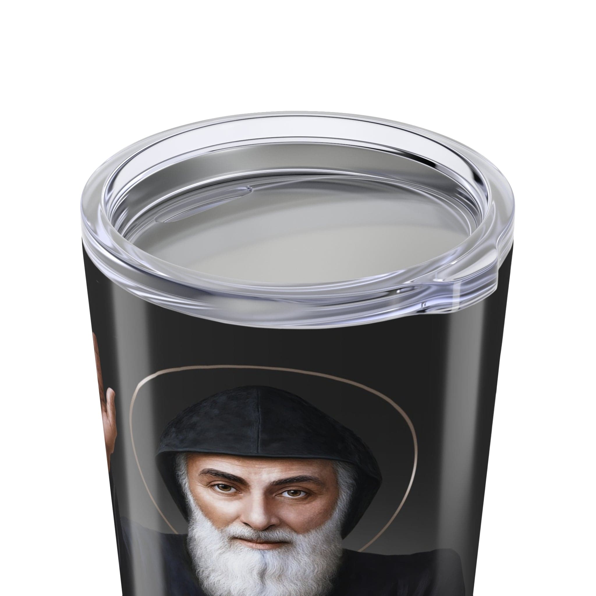 St. Charbel Lord's Prayer Tumbler (Ash 20 oz) Copyright VENXARA