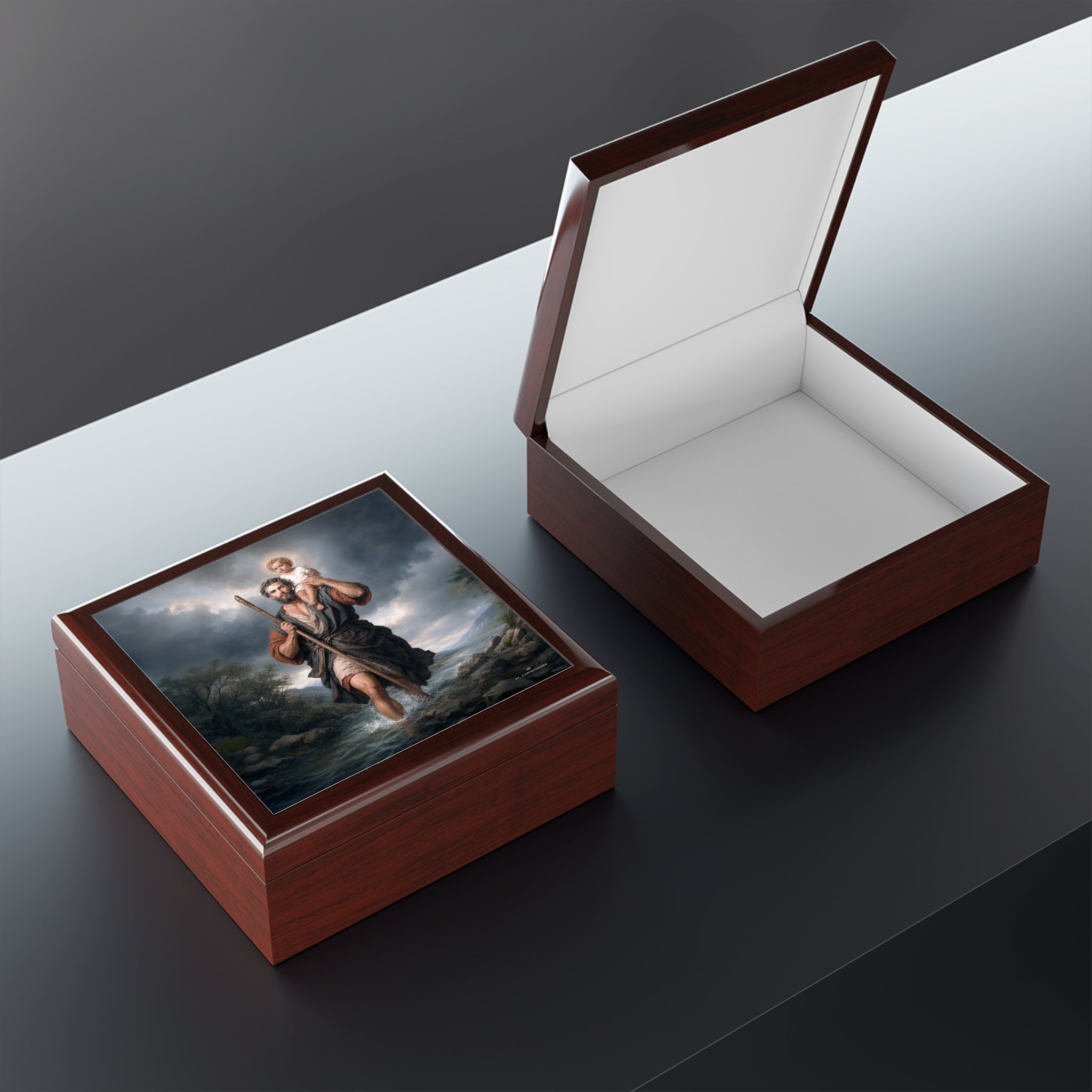St. Christopher Keepsake Box (River) Copyright VENXARA