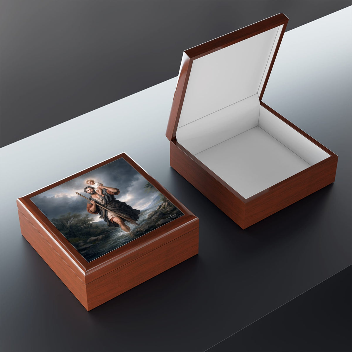 St. Christopher Keepsake Box (River) Copyright VENXARA