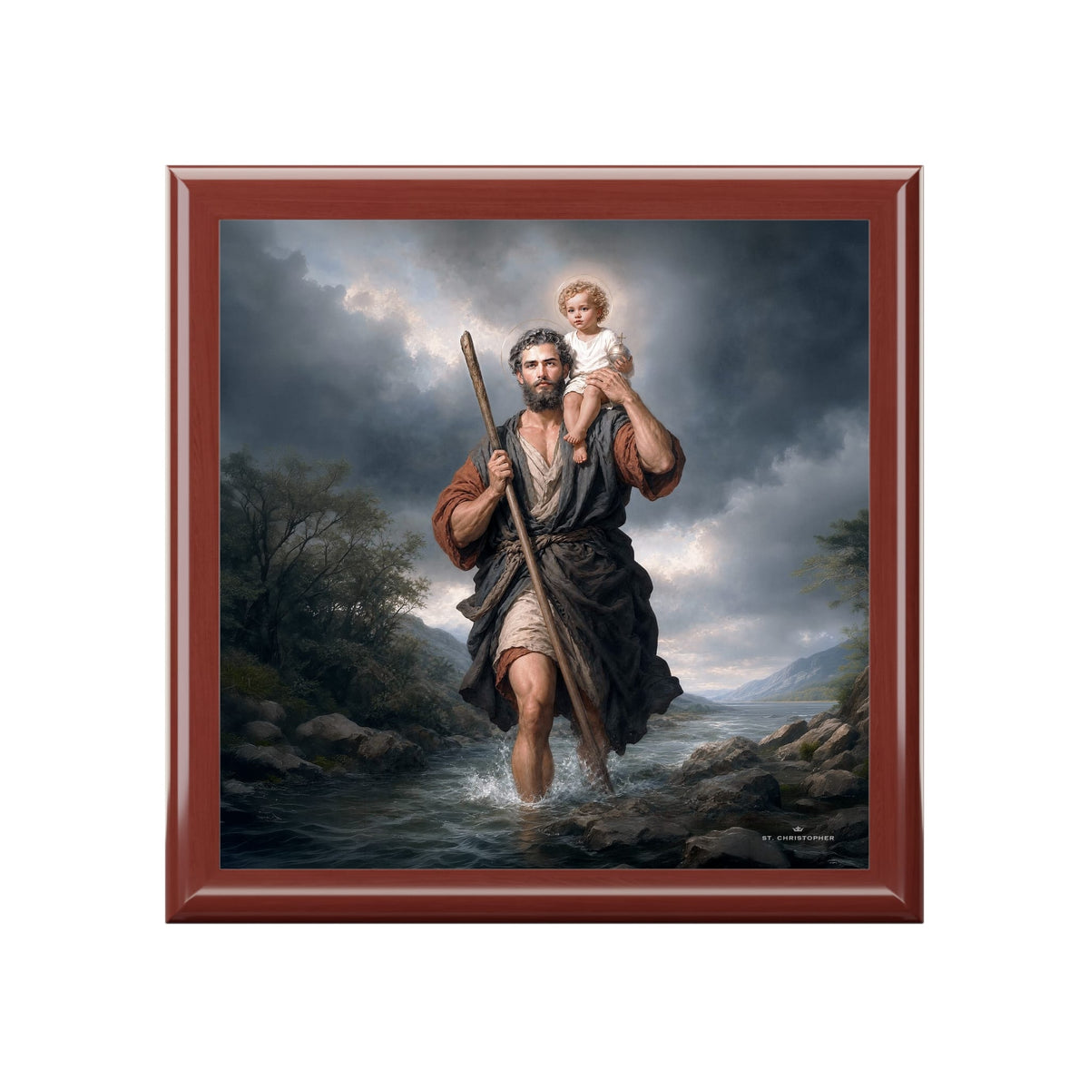St. Christopher Keepsake Box (River) Copyright VENXARA