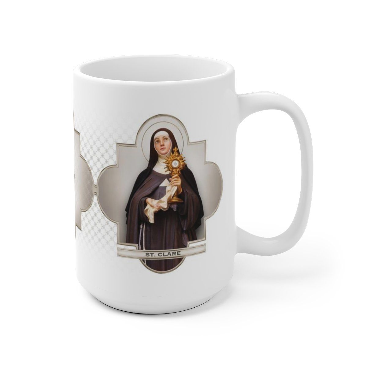 St. Clare of Assisi Ceramic Mug - VENXARA®