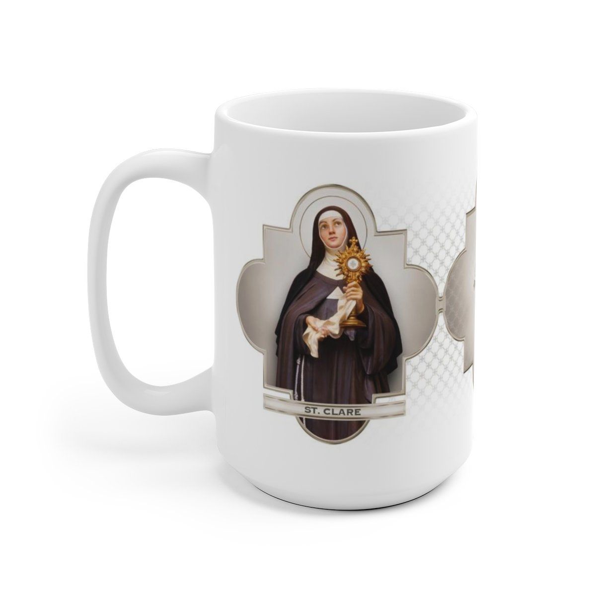St. Clare of Assisi Ceramic Mug - VENXARA®