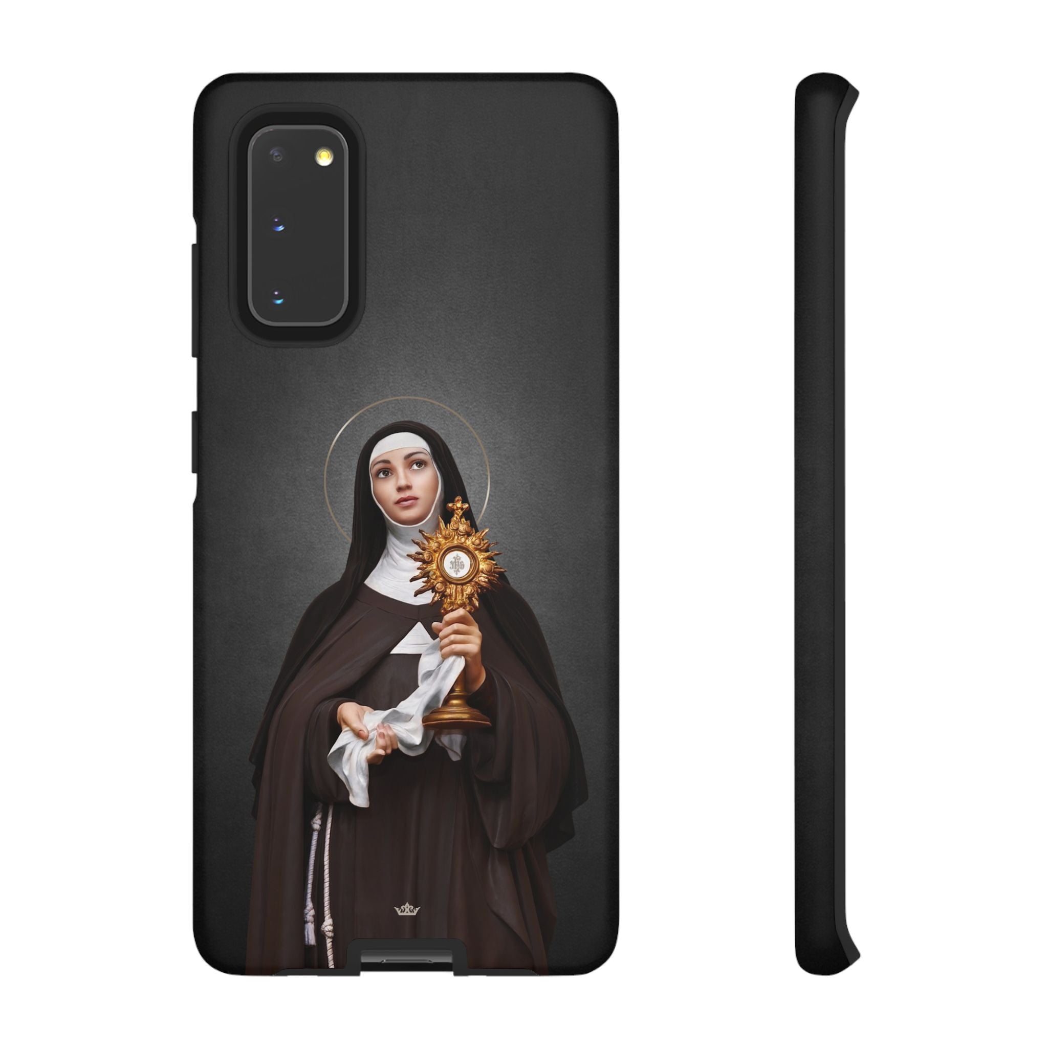 St. Clare of Assisi Hard Phone Case (Dark) - VENXARA®