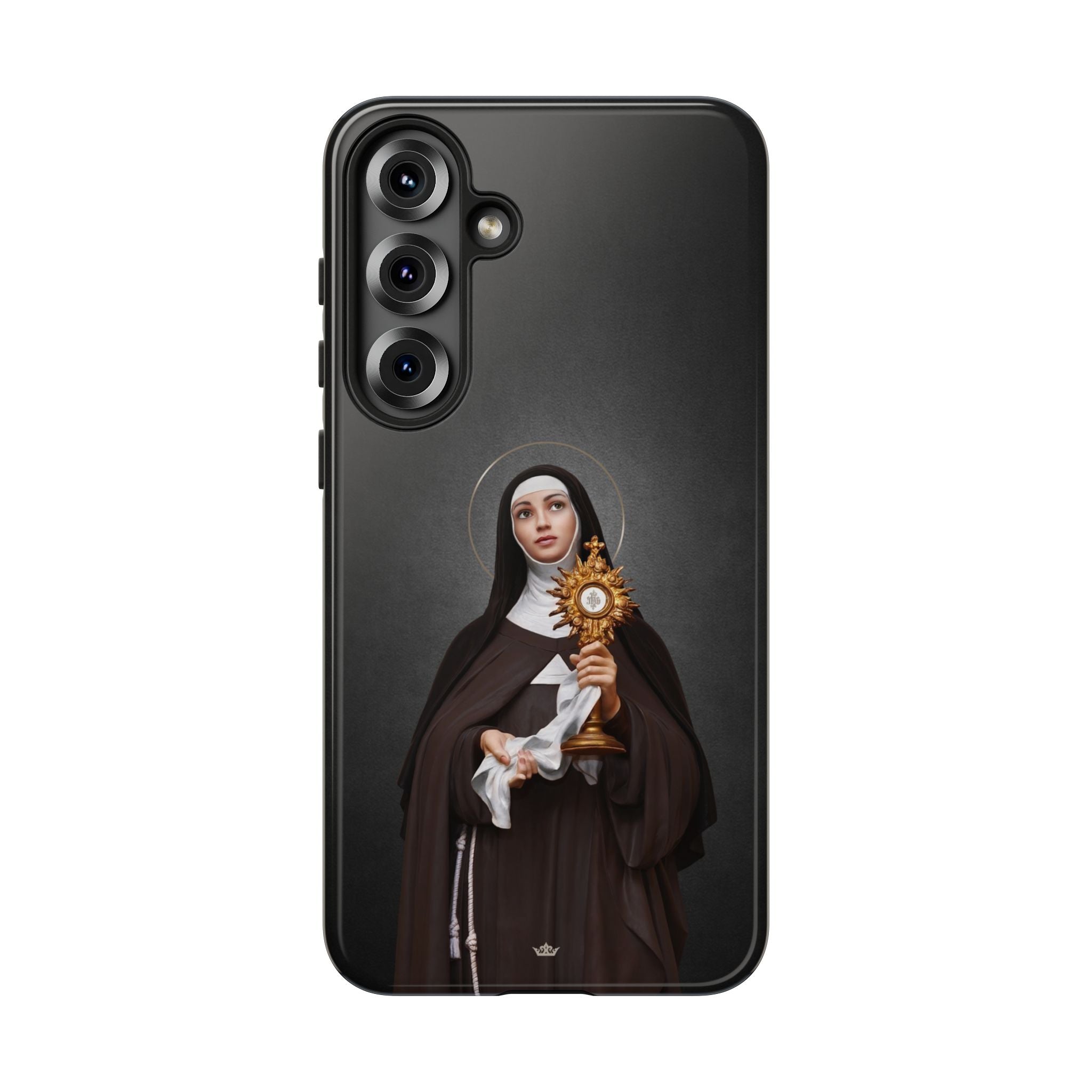 St. Clare of Assisi Hard Phone Case (Dark) - VENXARA®