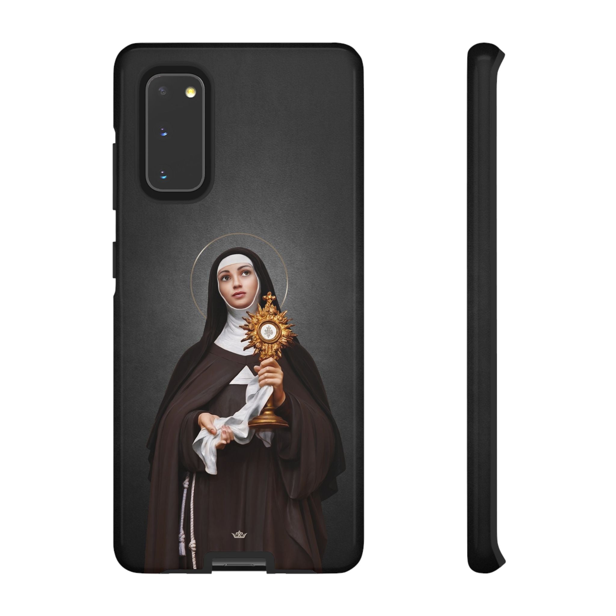 St. Clare of Assisi Hard Phone Case (Dark) - VENXARA®