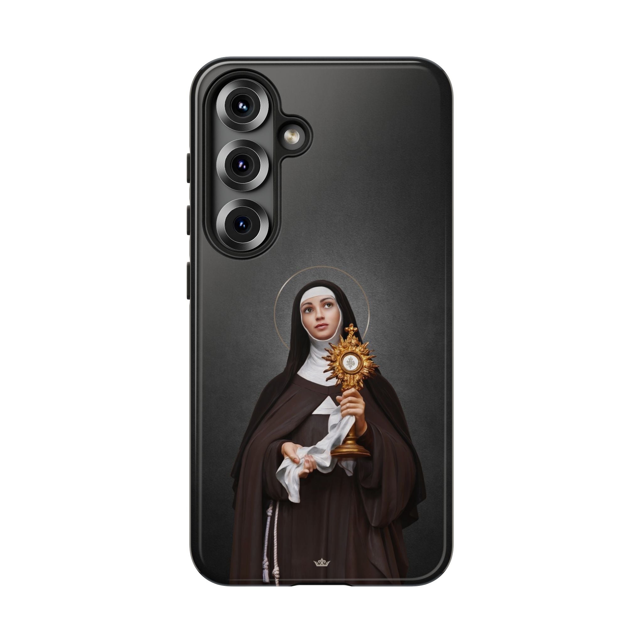 St. Clare of Assisi Hard Phone Case (Dark) - VENXARA®
