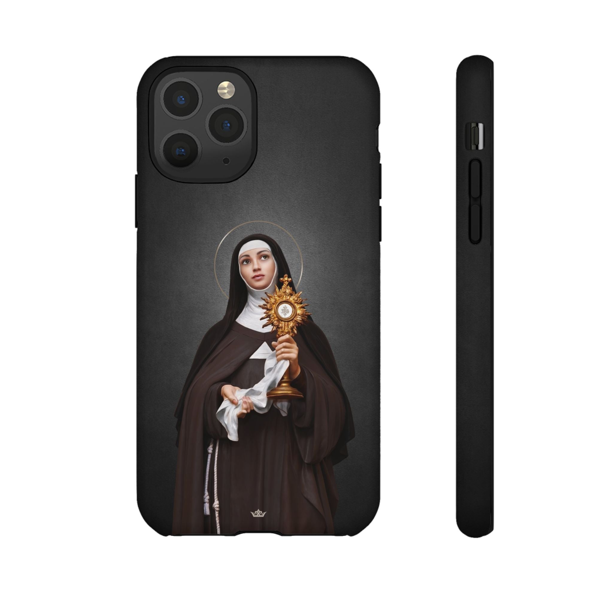 St. Clare of Assisi Hard Phone Case (Dark) - VENXARA®