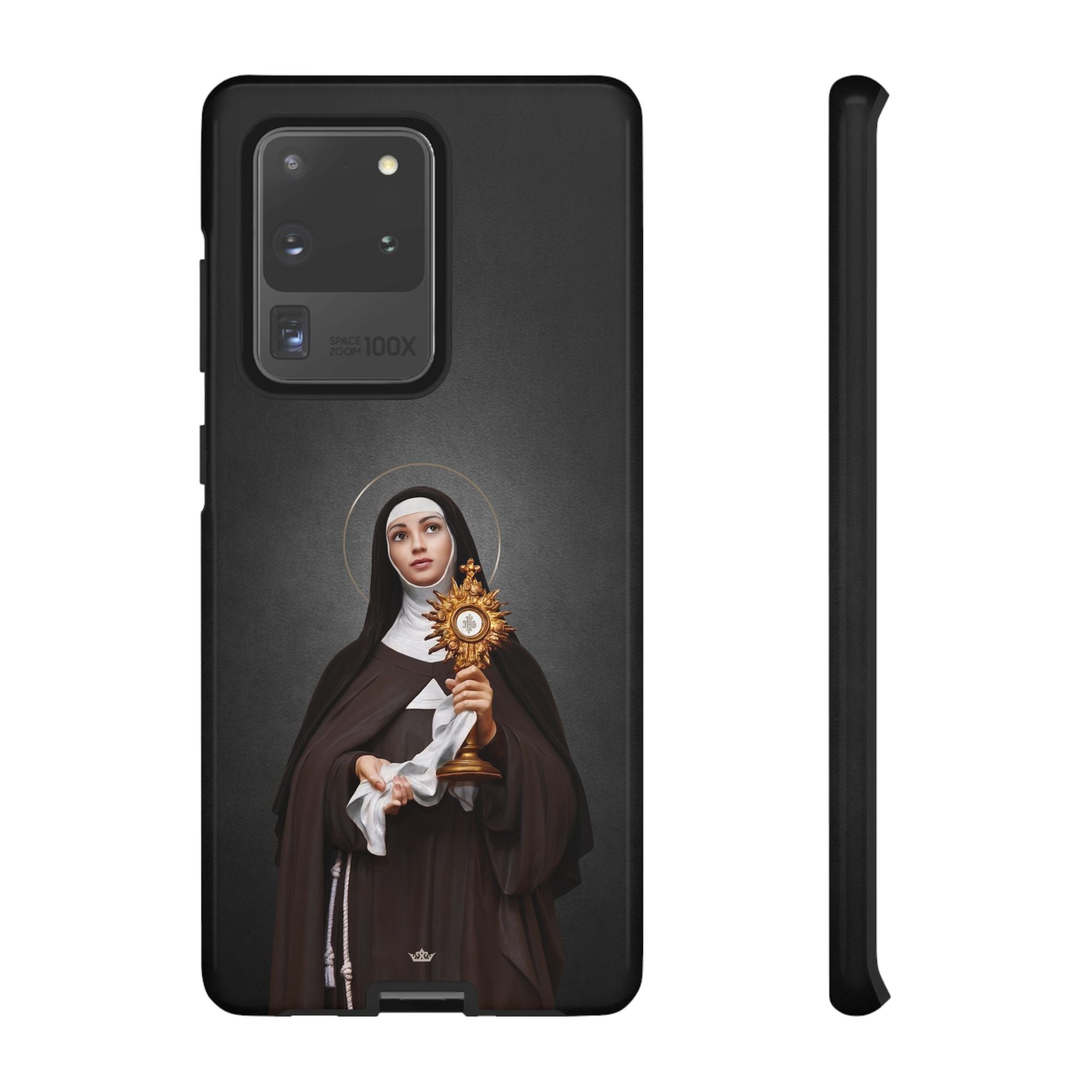 St. Clare of Assisi Hard Phone Case (Dark) - VENXARA®