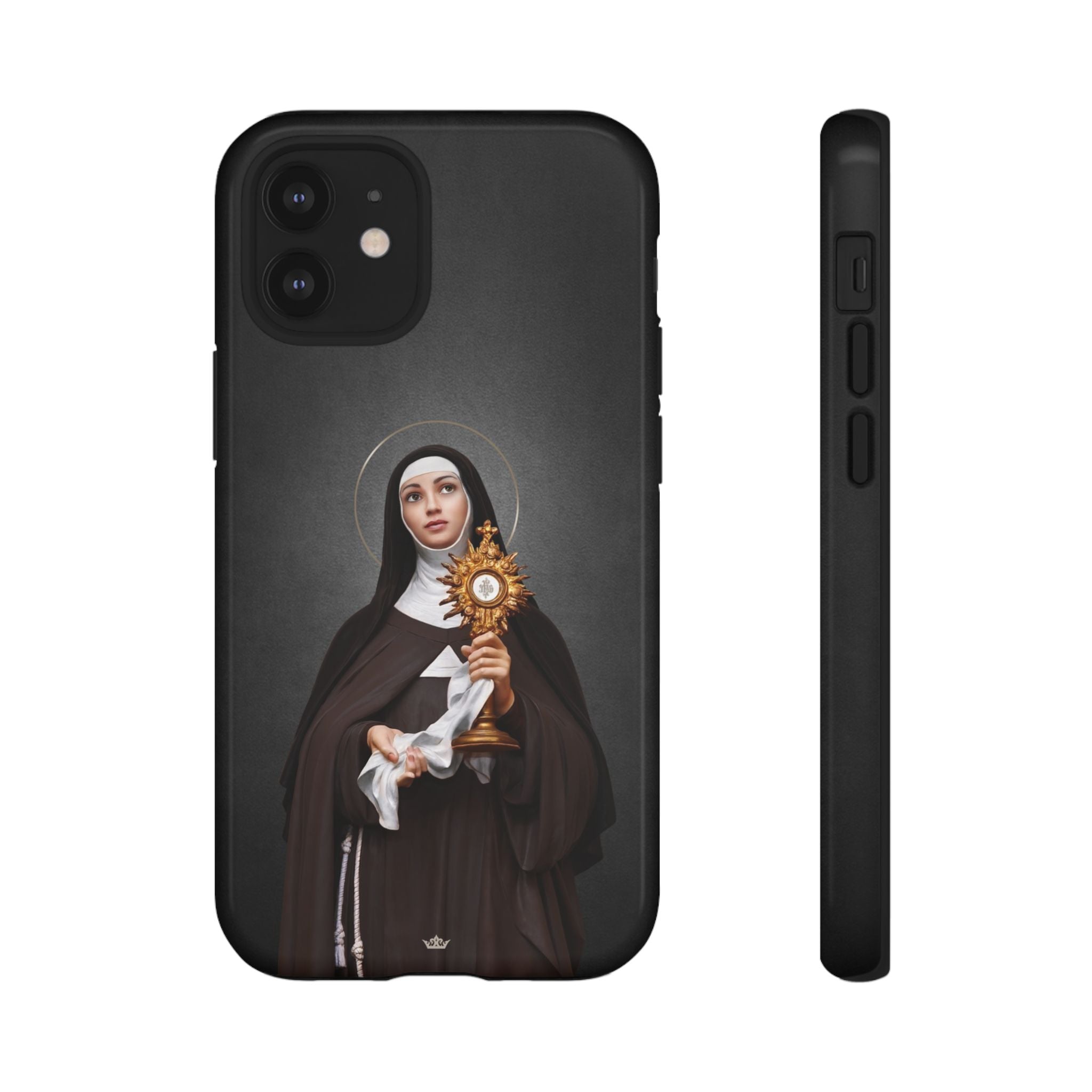 St. Clare of Assisi Hard Phone Case (Dark) - VENXARA®
