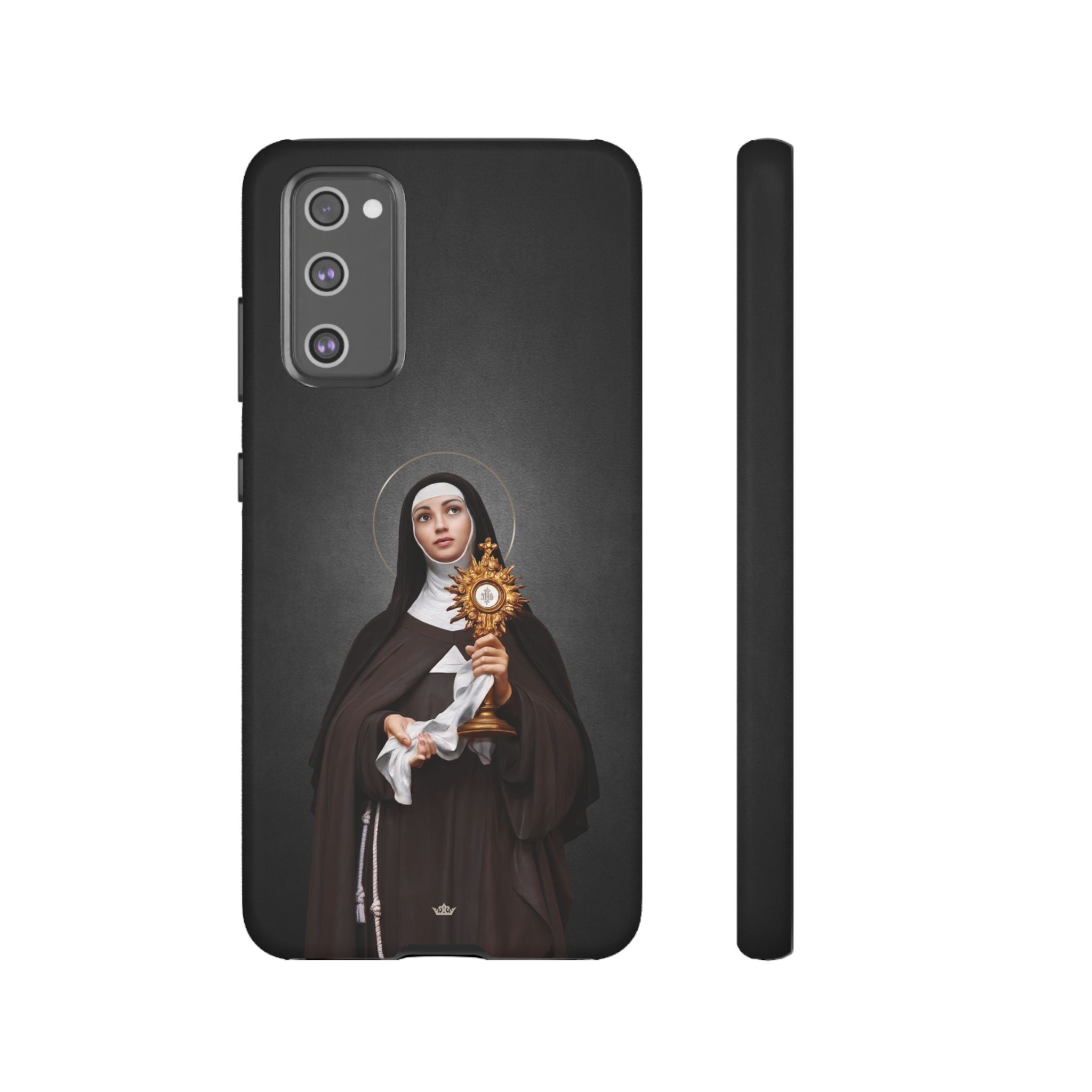 St. Clare of Assisi Hard Phone Case (Dark) - VENXARA®