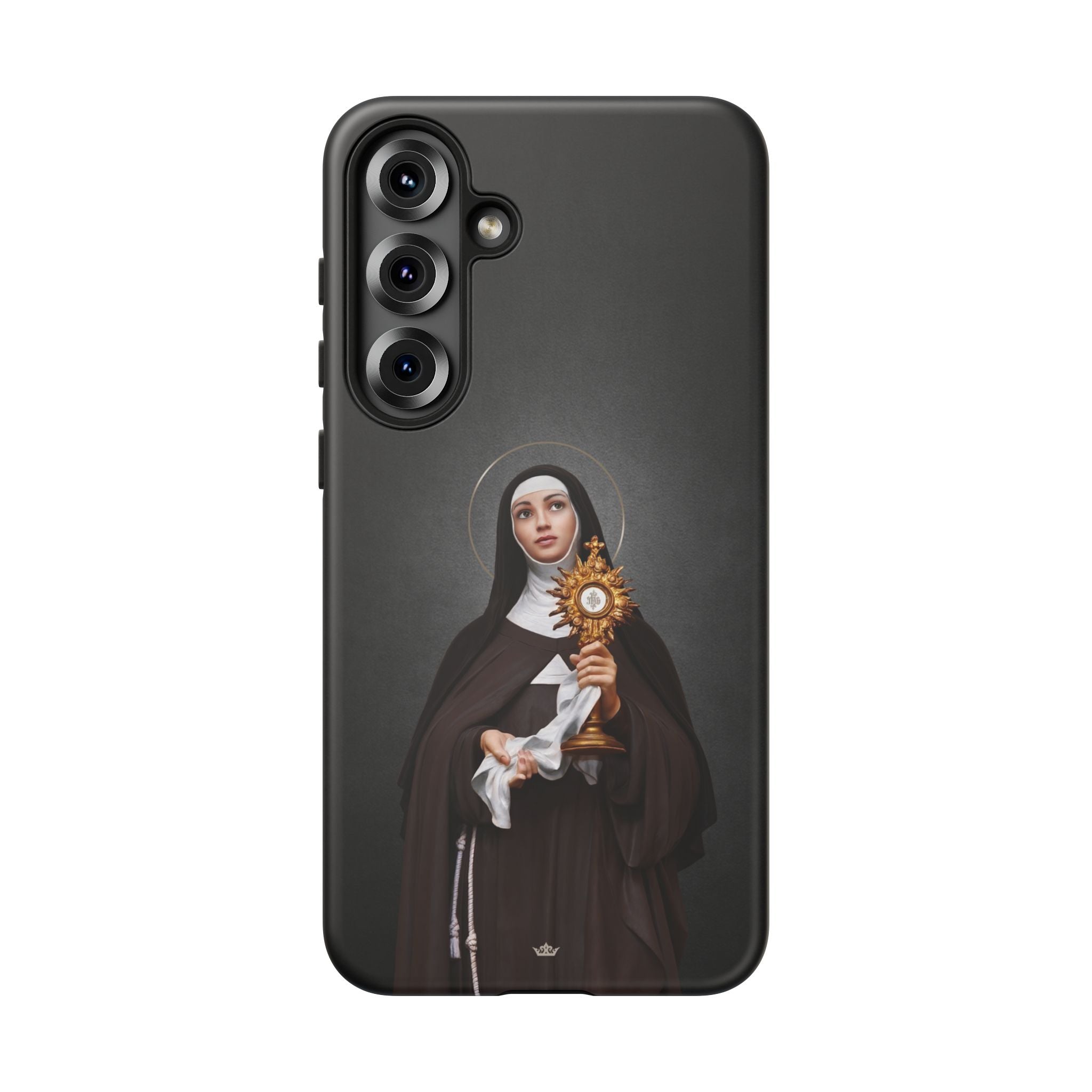 St. Clare of Assisi Hard Phone Case (Dark) - VENXARA®