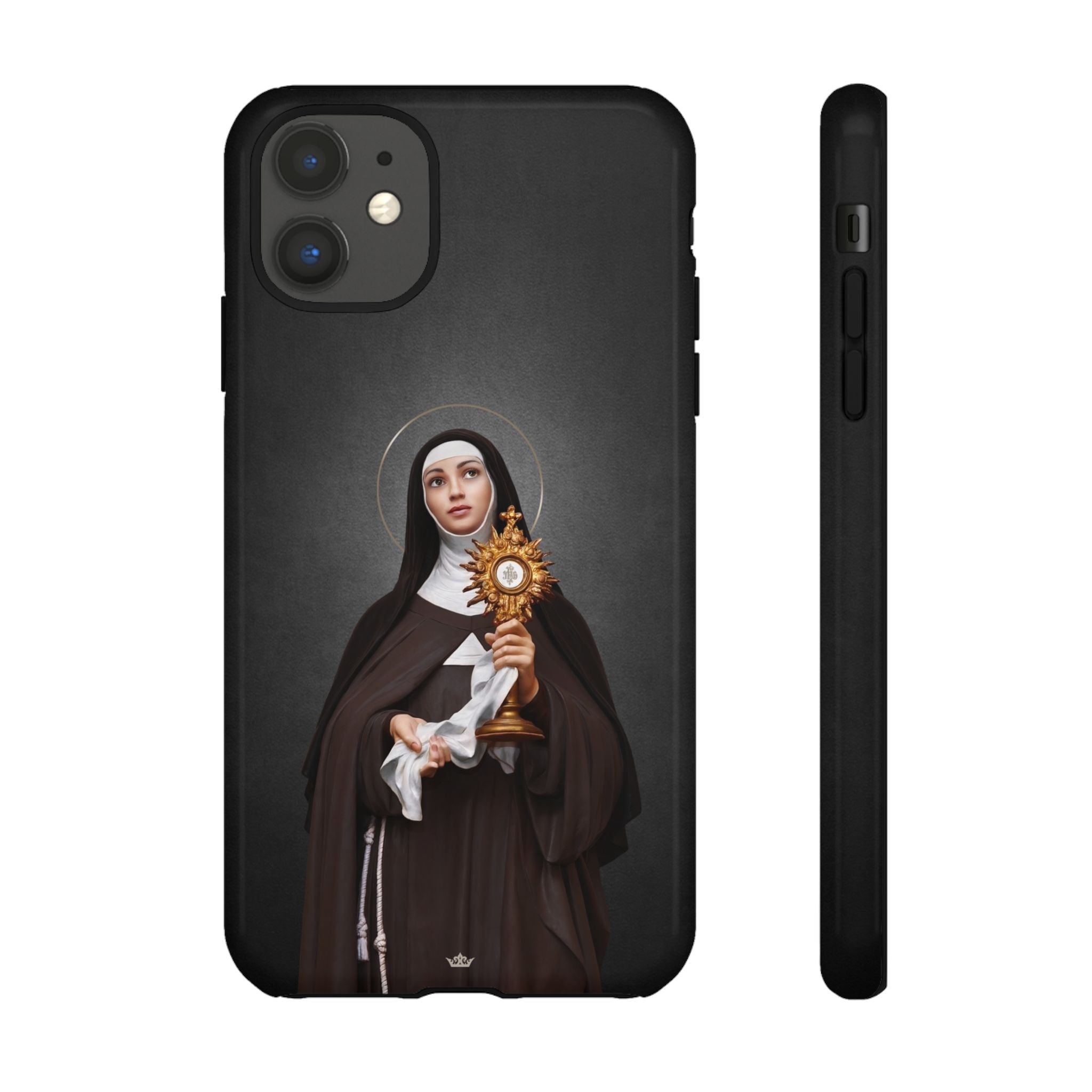 St. Clare of Assisi Hard Phone Case (Dark) - VENXARA®