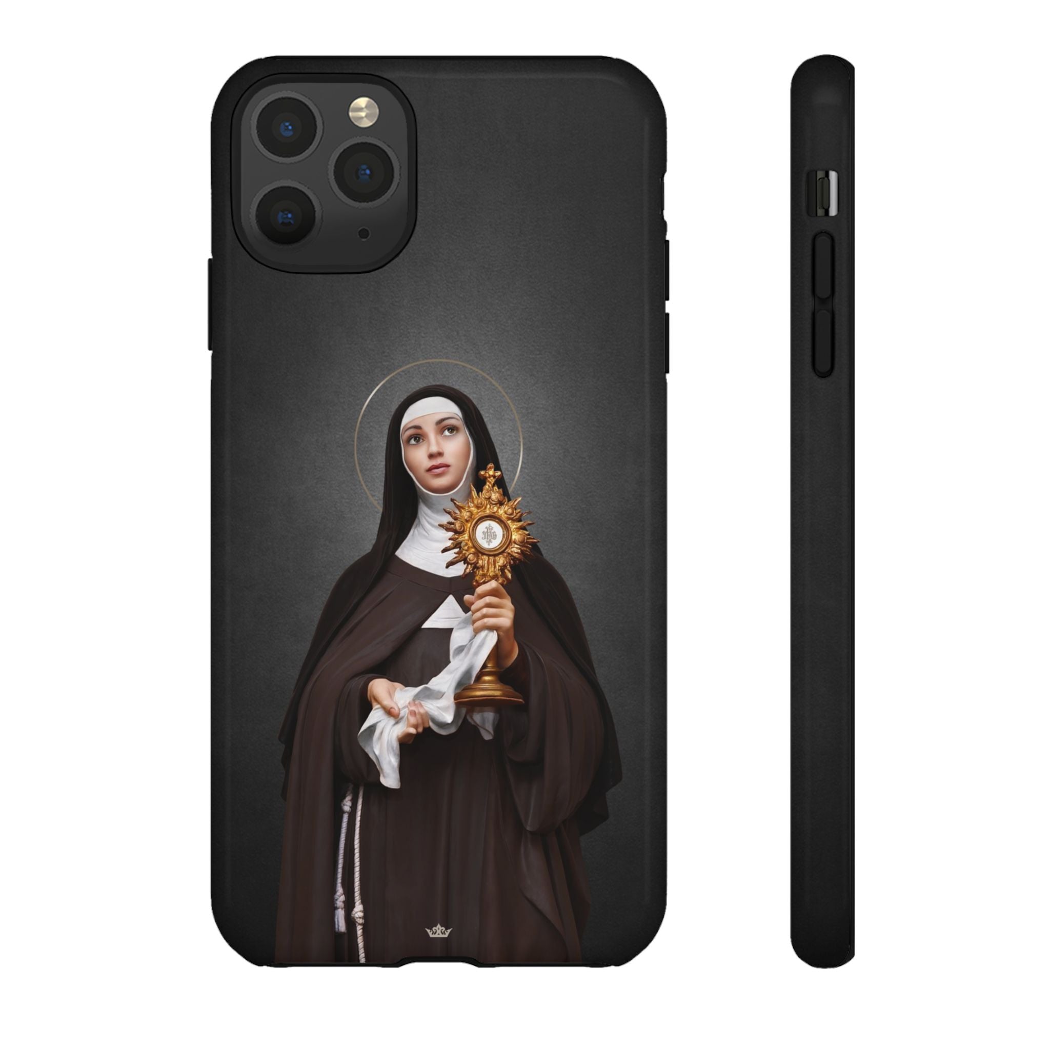 St. Clare of Assisi Hard Phone Case (Dark) - VENXARA®