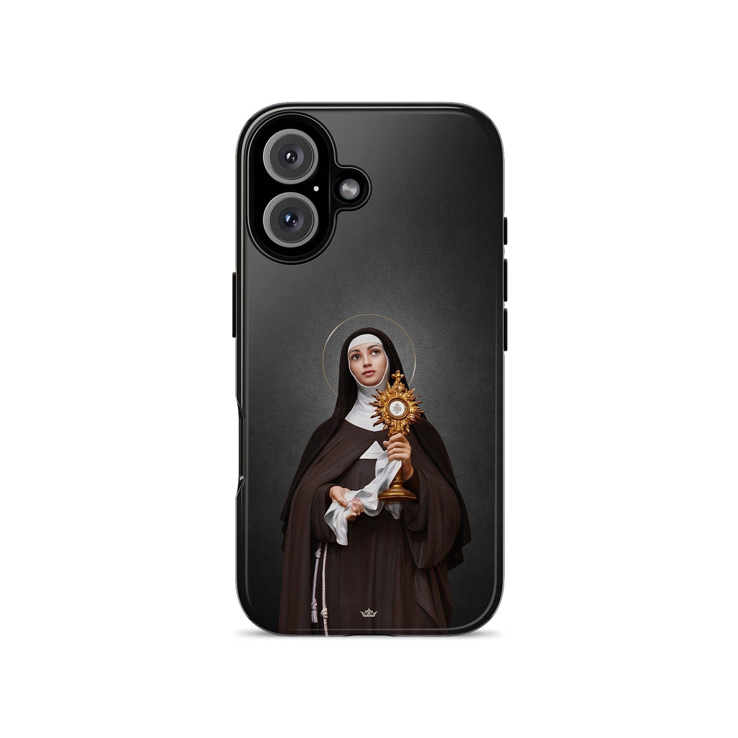 St. Clare of Assisi Hard Phone Case (Dark) - VENXARA®