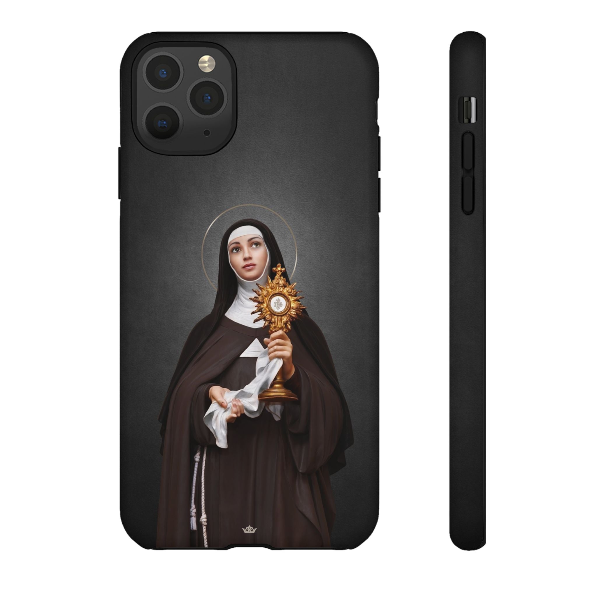 St. Clare of Assisi Hard Phone Case (Dark) - VENXARA®