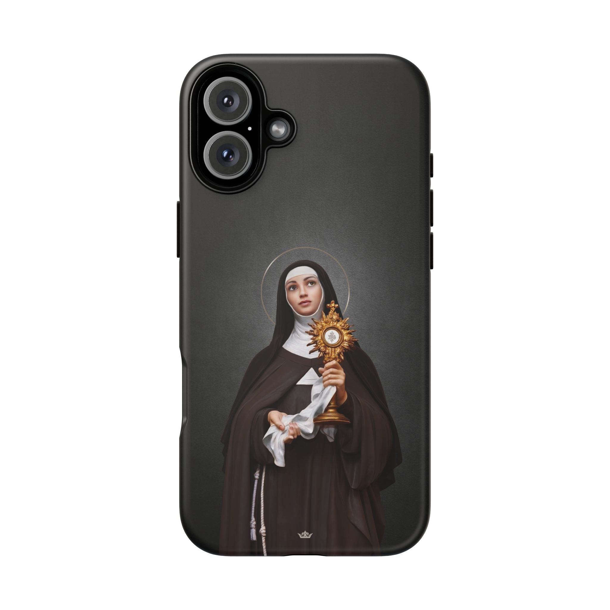 St. Clare of Assisi Hard Phone Case (Dark) - VENXARA®