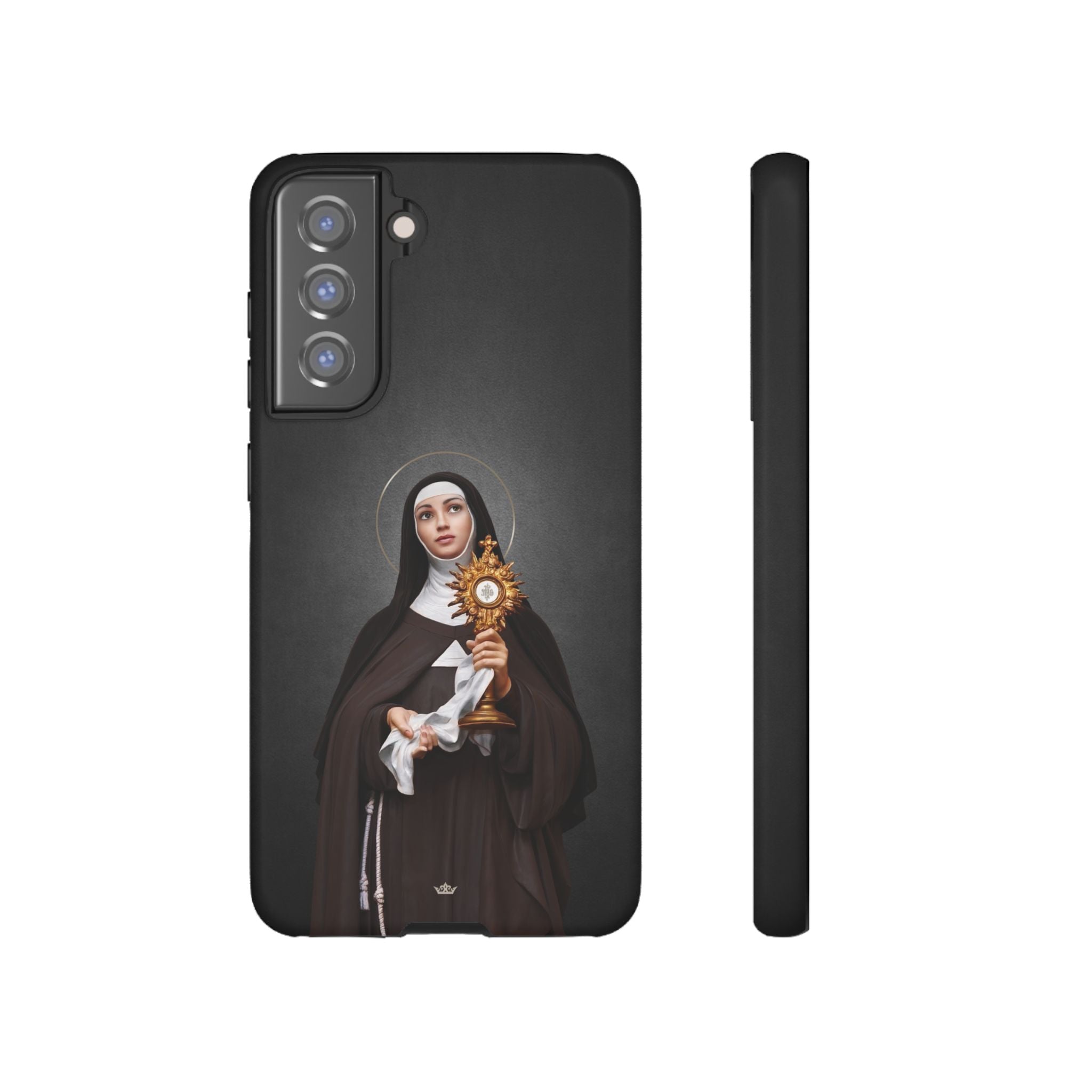 St. Clare of Assisi Hard Phone Case (Dark) - VENXARA®