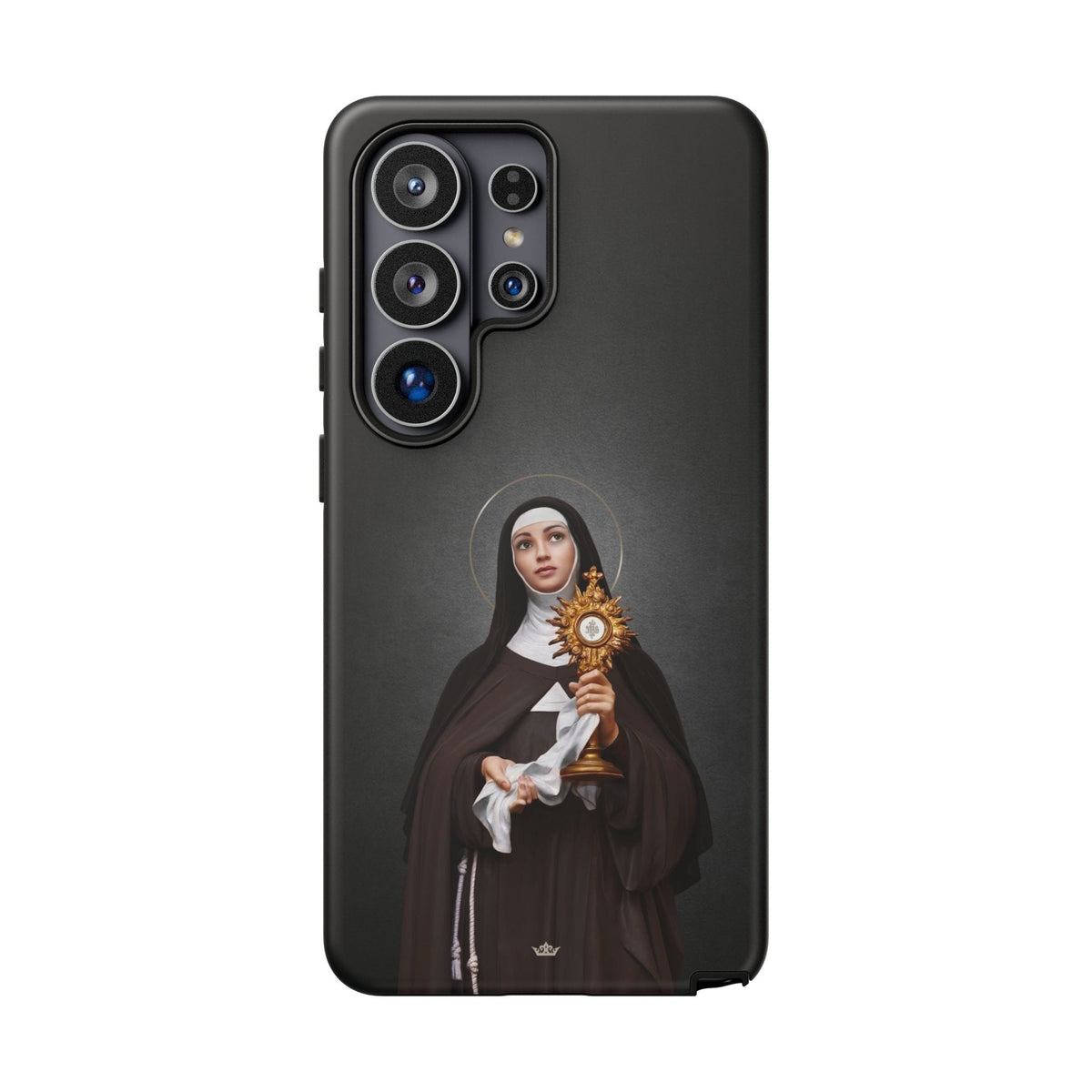 St. Clare of Assisi Hard Phone Case (Dark) Copyright VENXARA