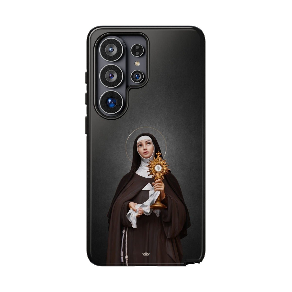 St. Clare of Assisi Hard Phone Case (Dark) Copyright VENXARA